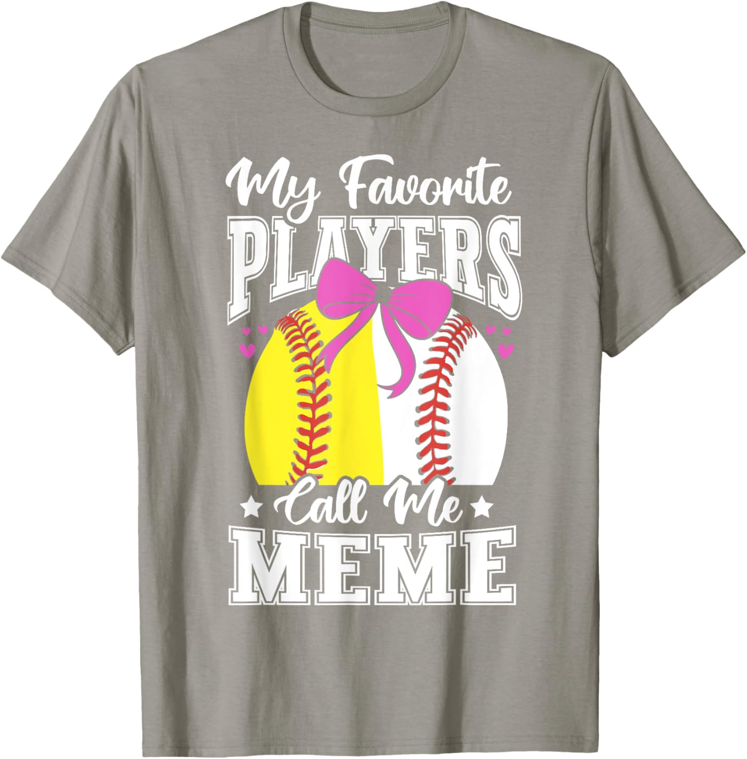 Baseball Grandma's Favorite Softball Players Meme T-Shirt for Fans - 6