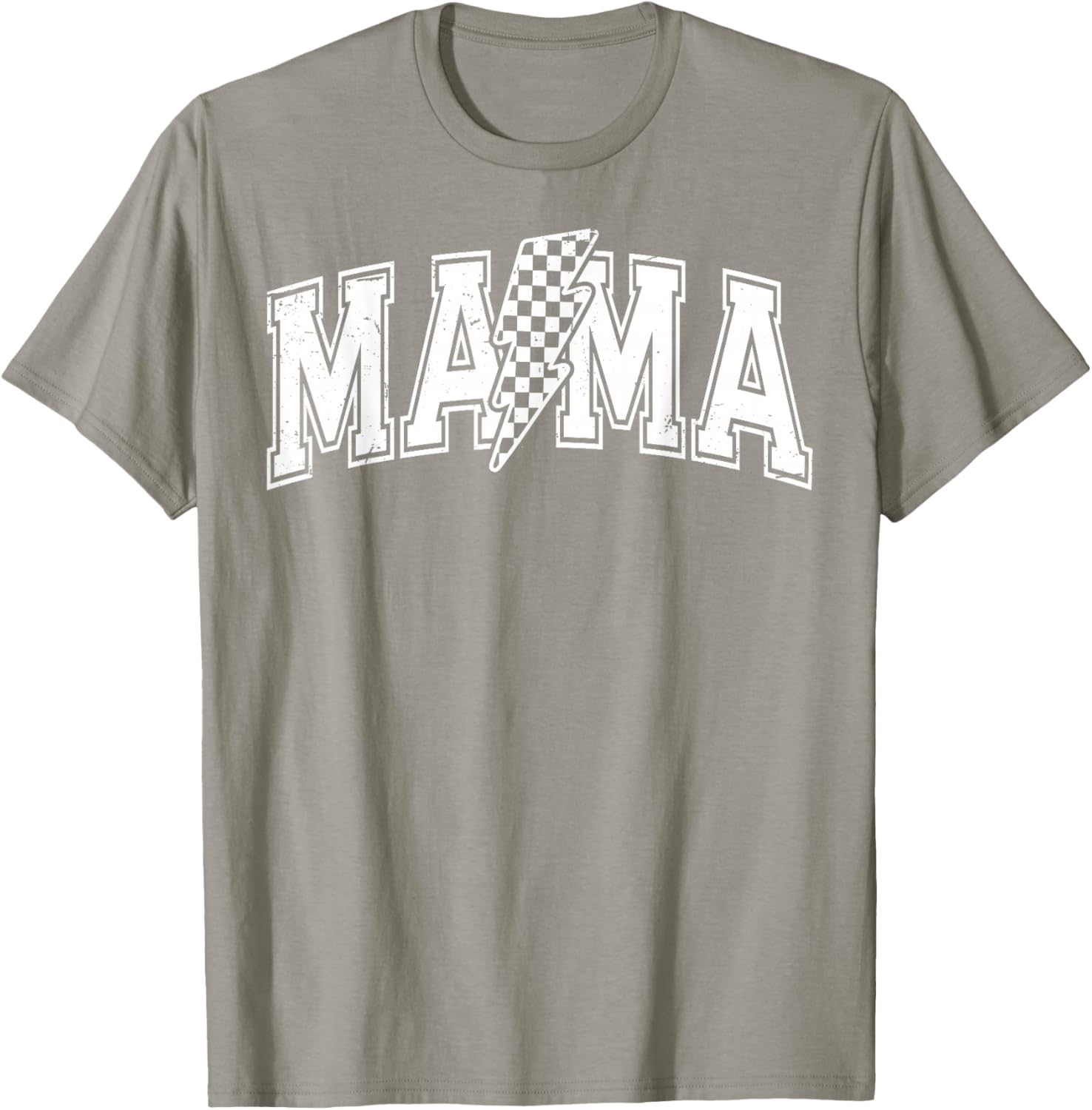 Checkered Mama Black and White T-Shirt for Mother's Day Gift - 21