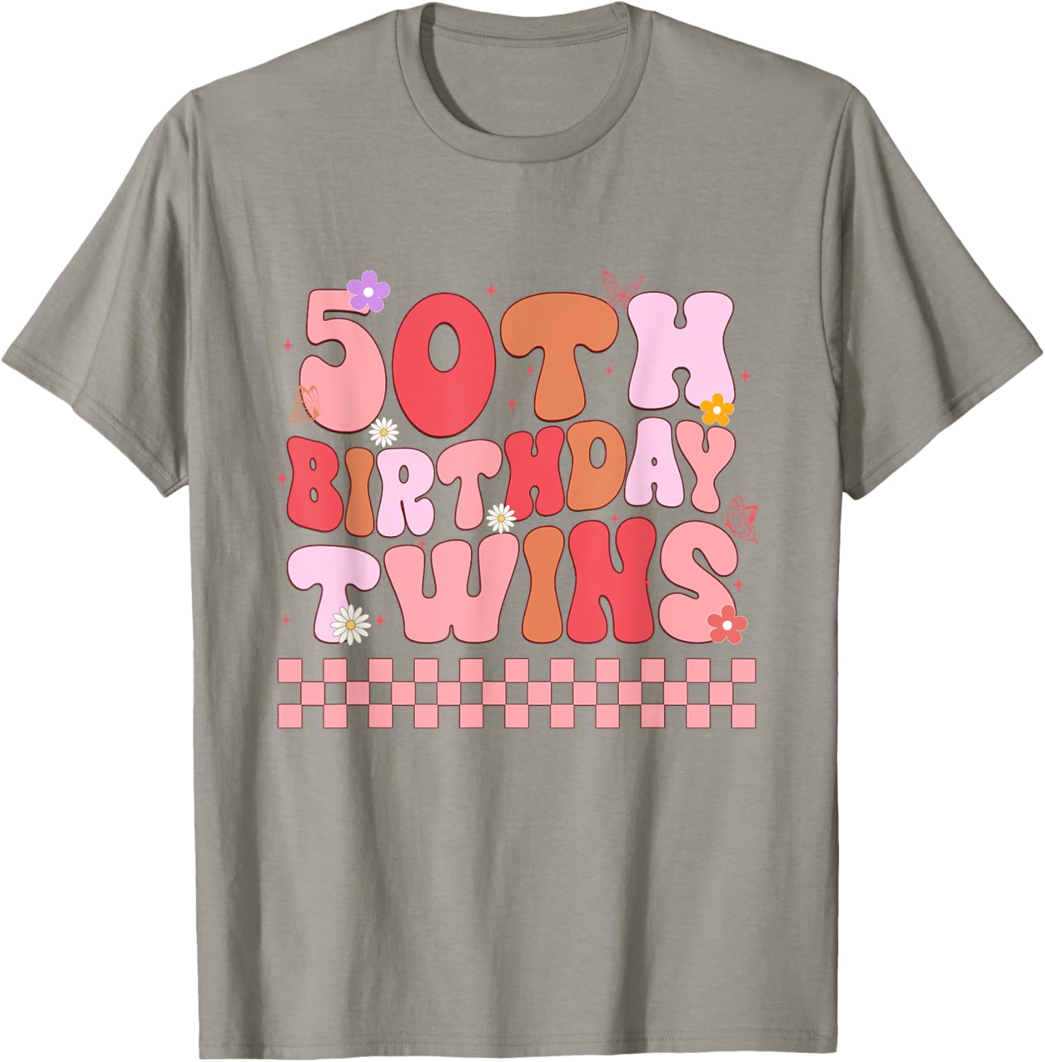 Matching 50th Birthday Twins T-Shirt for Siblings Celebrating Together - 12