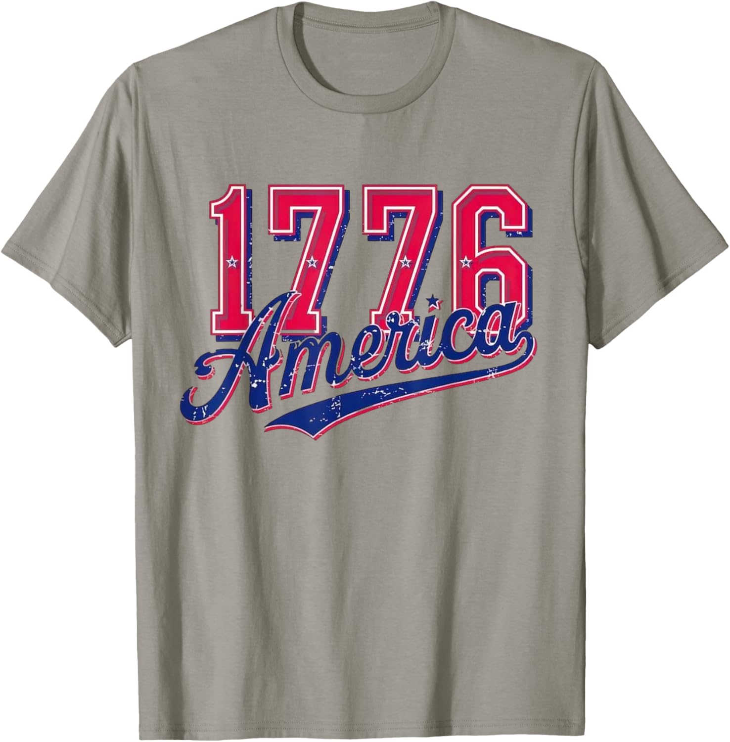 USA Patriotic American Flag 4th of July T-Shirt Celebrating 1776 - 1