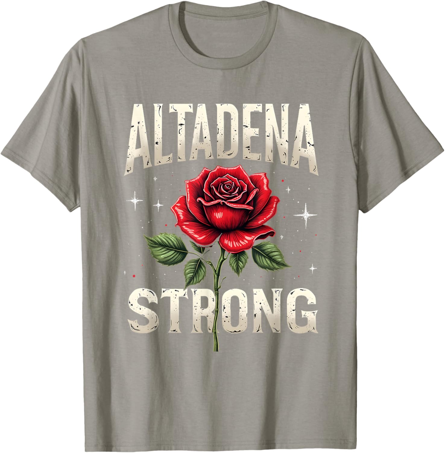 Altadena Strong Red Rose Costume Design T-Shirt for Unique Style - 17