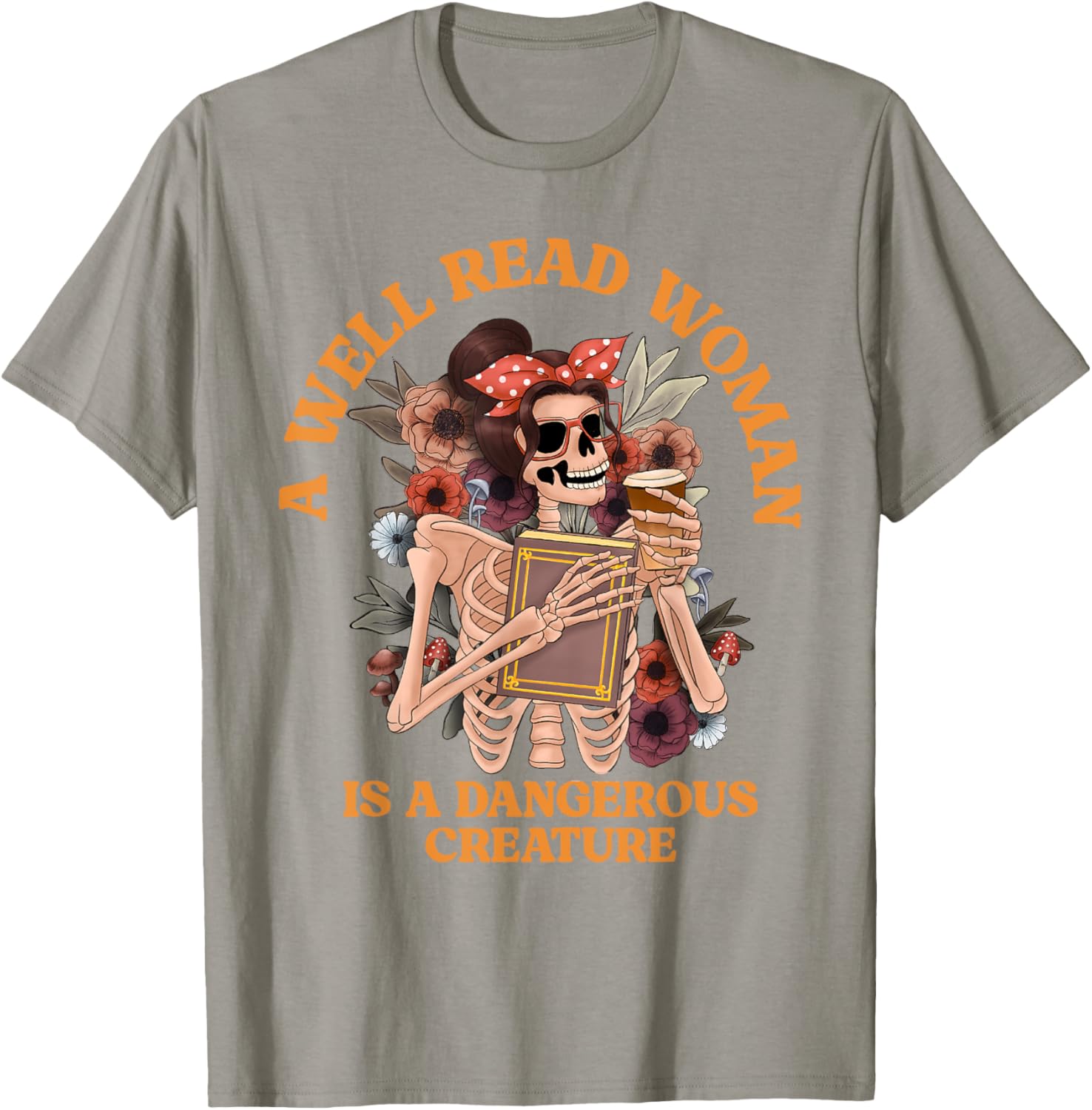 A Well-Read Woman Is A Dangerous Creature Librarian T-Shirt for Book Lovers - 2