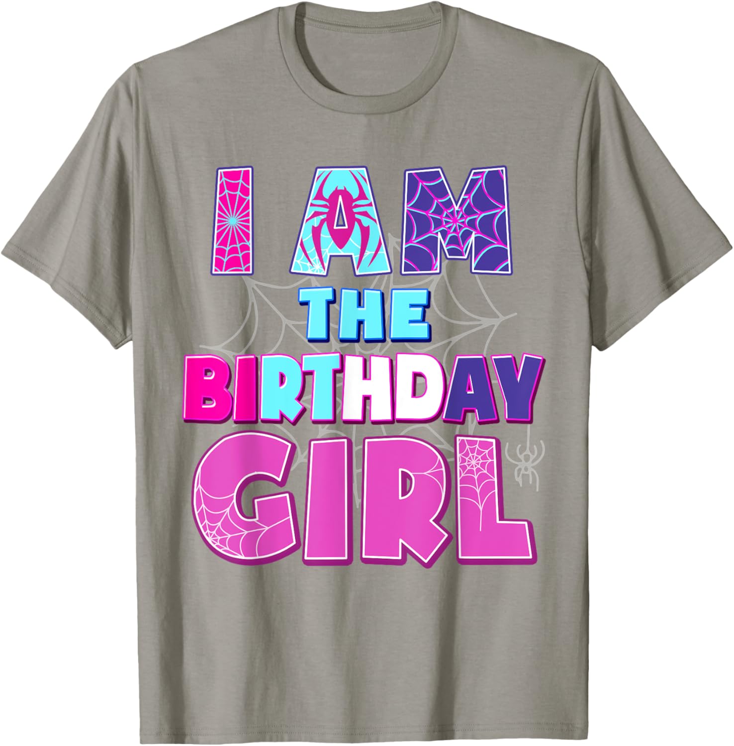 Funny Birthday Girl Spider T-Shirt for Birthday Party Fun - 17