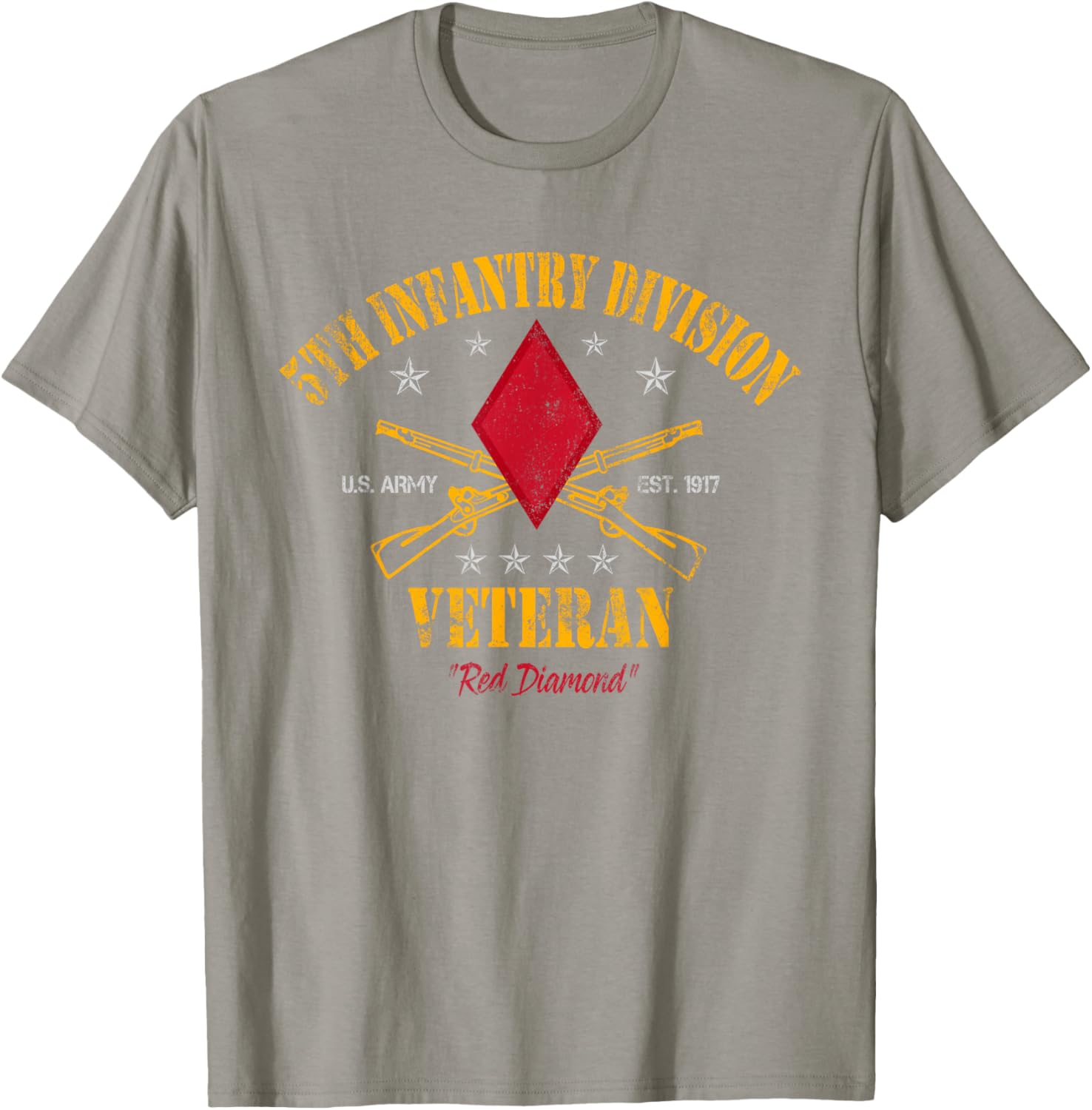 5th Infantry Division Veteran T-Shirt for Veterans Day - Military Apparel - 3