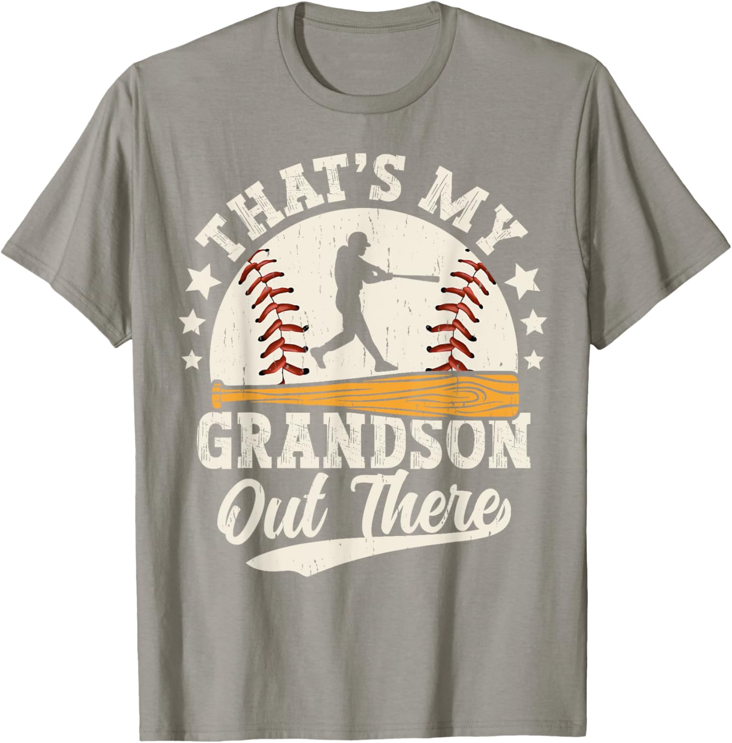 Baseball Grandma Grandpa That's My Grandson Out There T-Shirt - 4