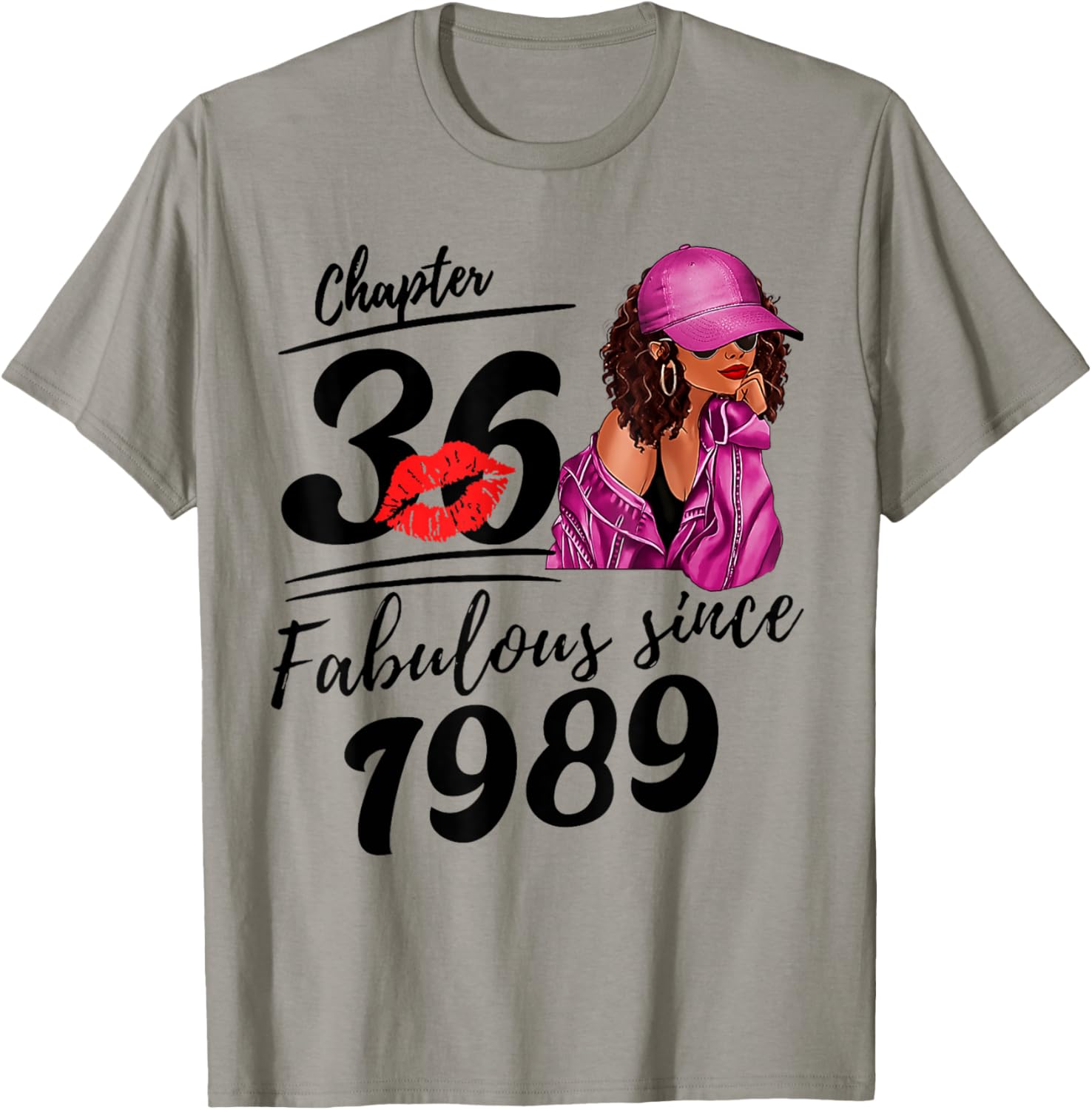 Fabulous Since 1989 Black Women 36th Birthday T-Shirt for Celebrations - 7