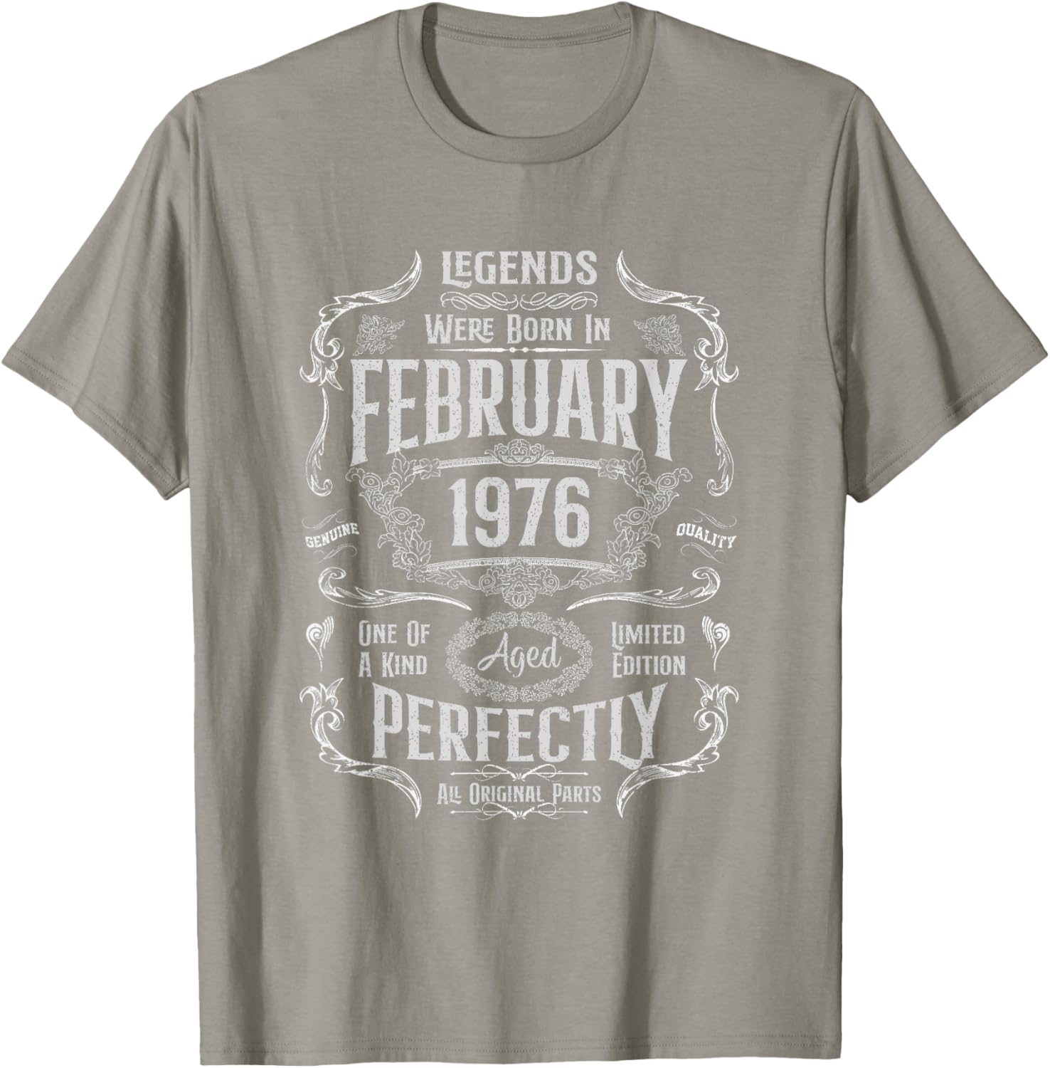 Vintage 49th Birthday T-Shirt for Legends Born in February 1976 - 8