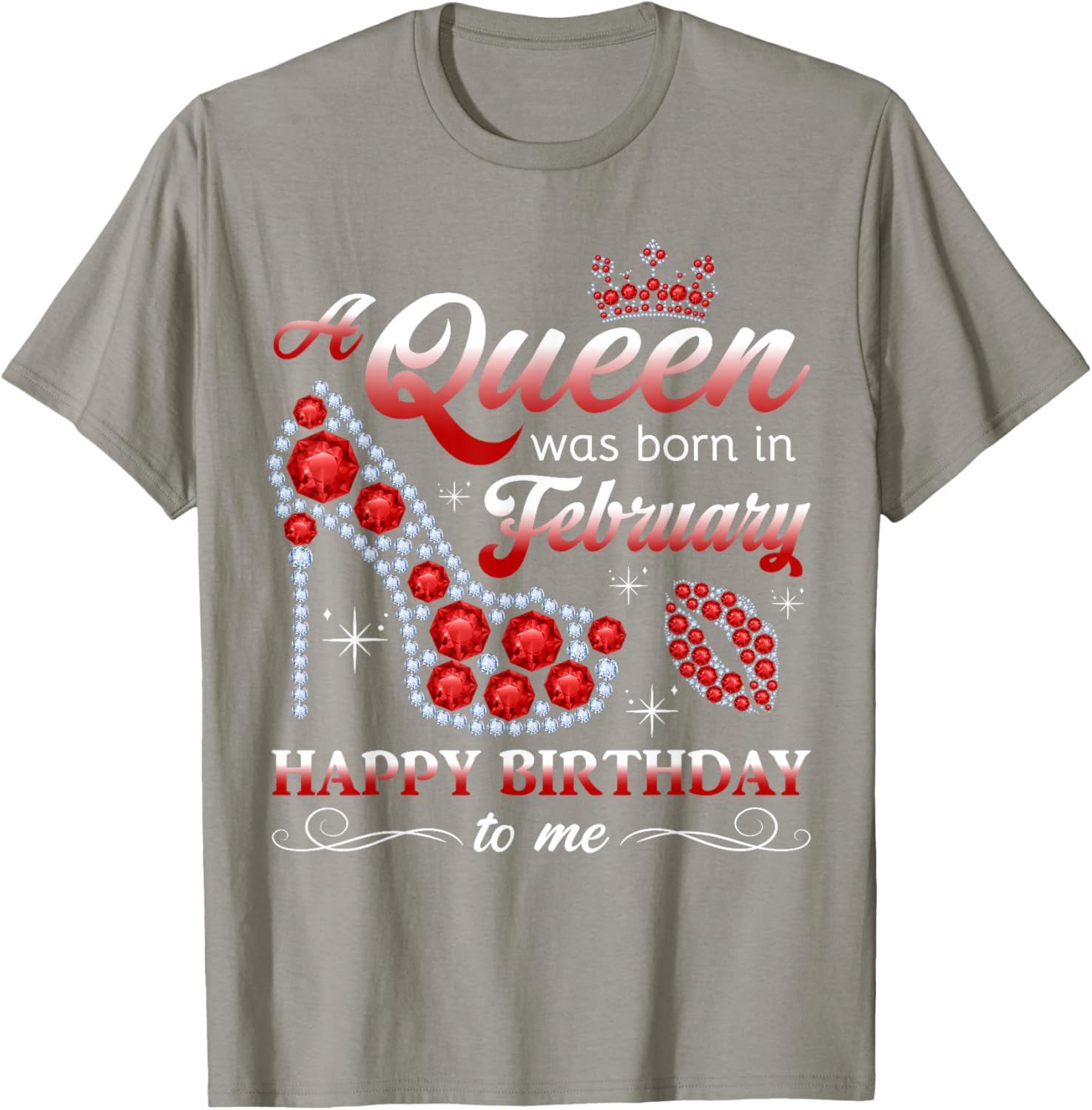 February Birthday Queen T-Shirt for Women and Girls - Celebrate in Style - 4