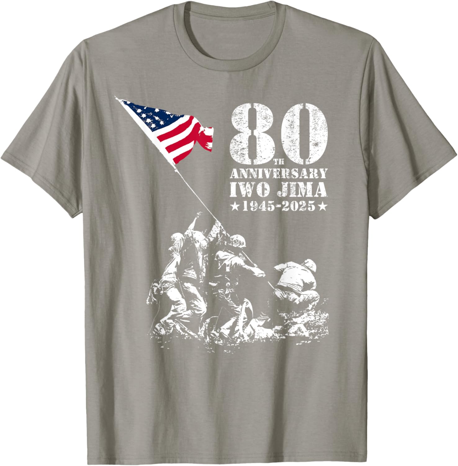 80th Anniversary Iwo Jima WWII Veterans T-Shirt for Honor and Remembrance - 9