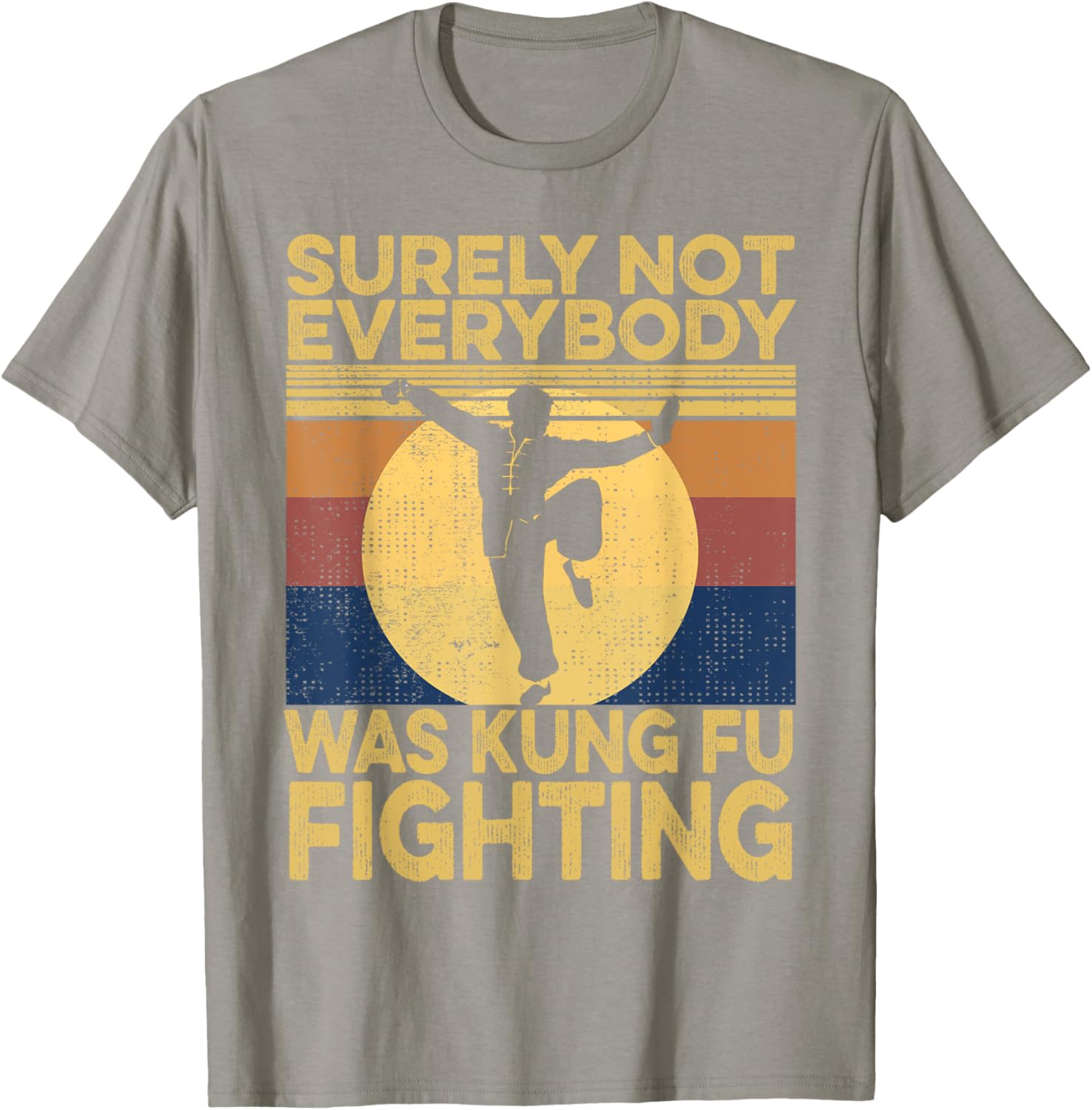 Vintage Surely Not Everybody Was Kung Fu Fighting Men's T-Shirt - 9