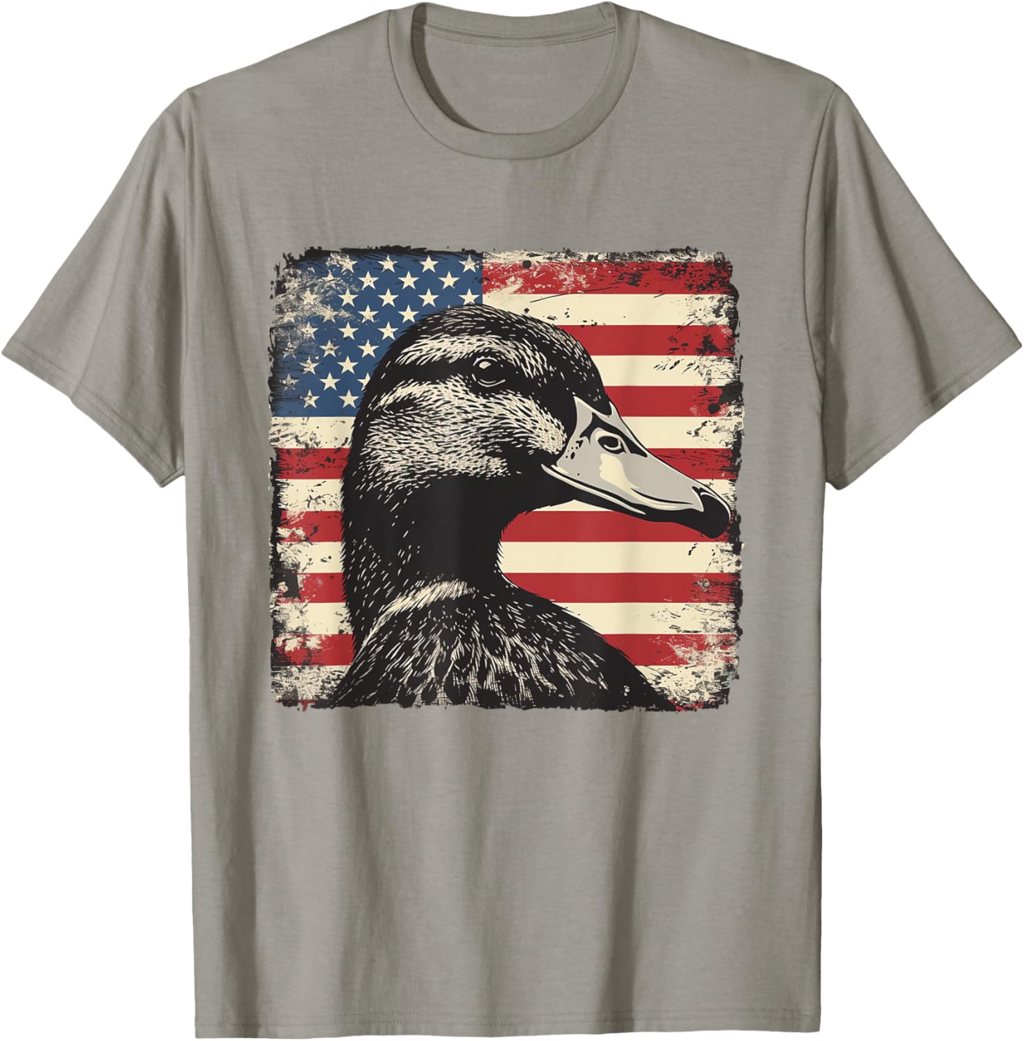 America Flag Duck Shirt for 4th of July | Fun Men's and Women's Tee - 16