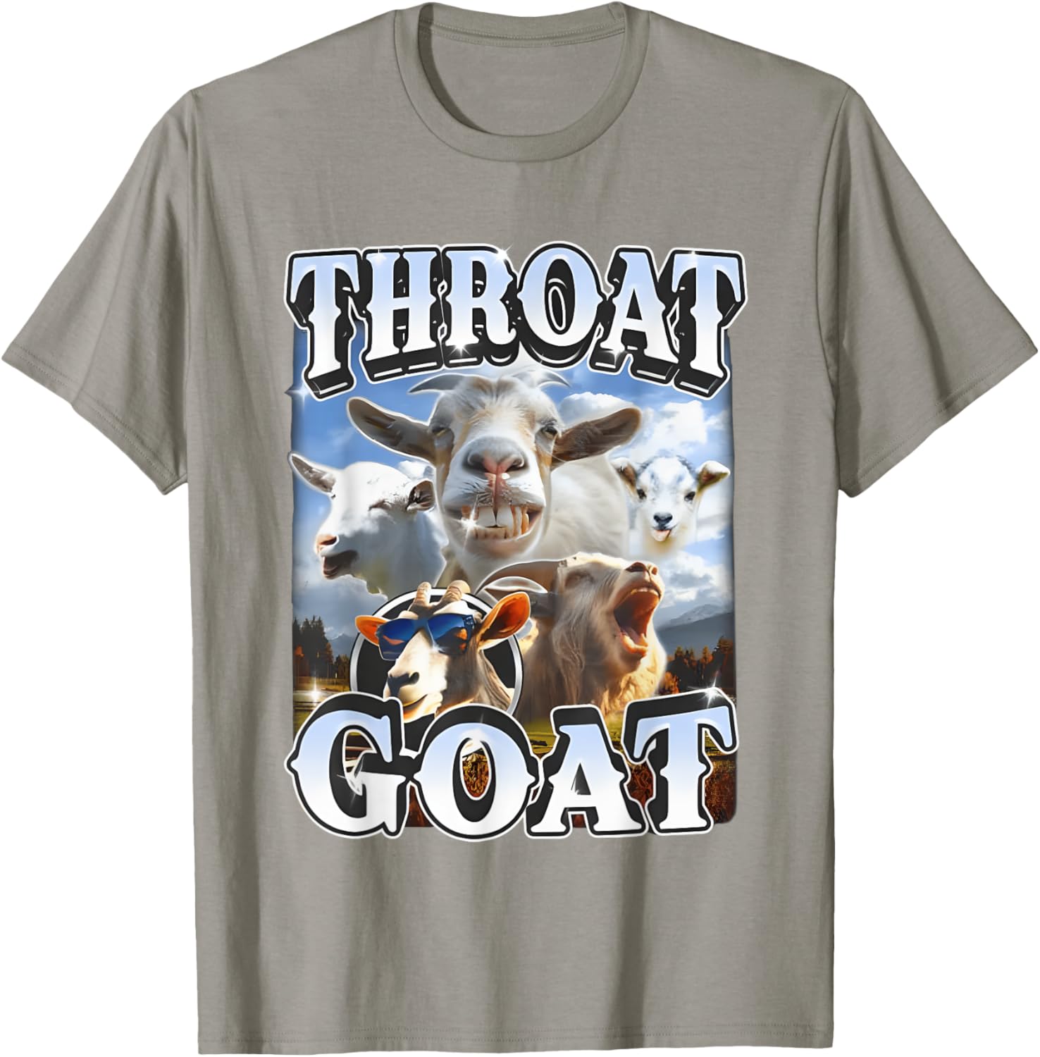 Throat Goat Retro Funny Gag T-Shirt for Adult Humor Lovers - 8