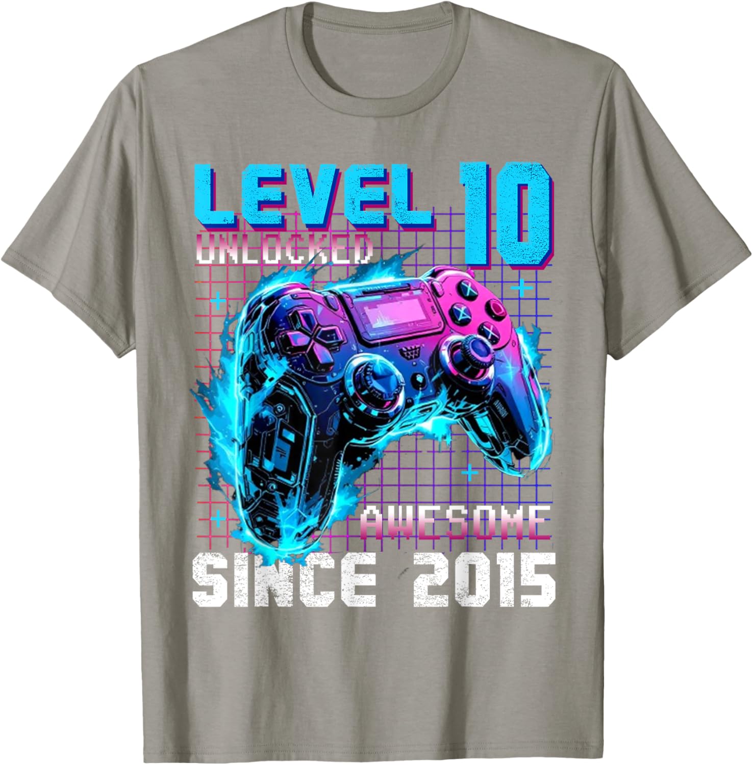 Level 10 Unlocked Gaming T-Shirt for 10th Birthday Celebration - 3