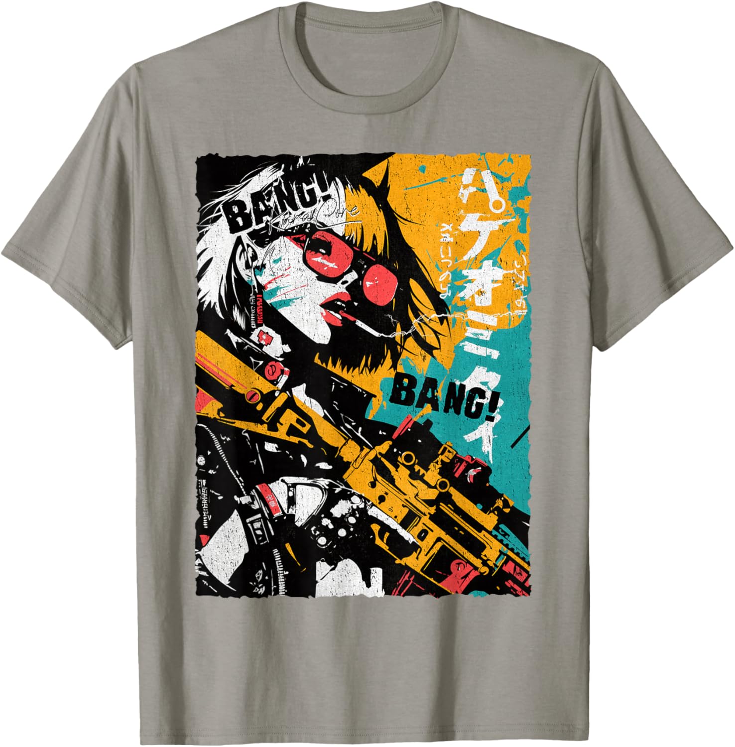 Trendy Japanese Cyberpunk Y2K Retro Techwear Manga T-Shirt for Fans - 13
