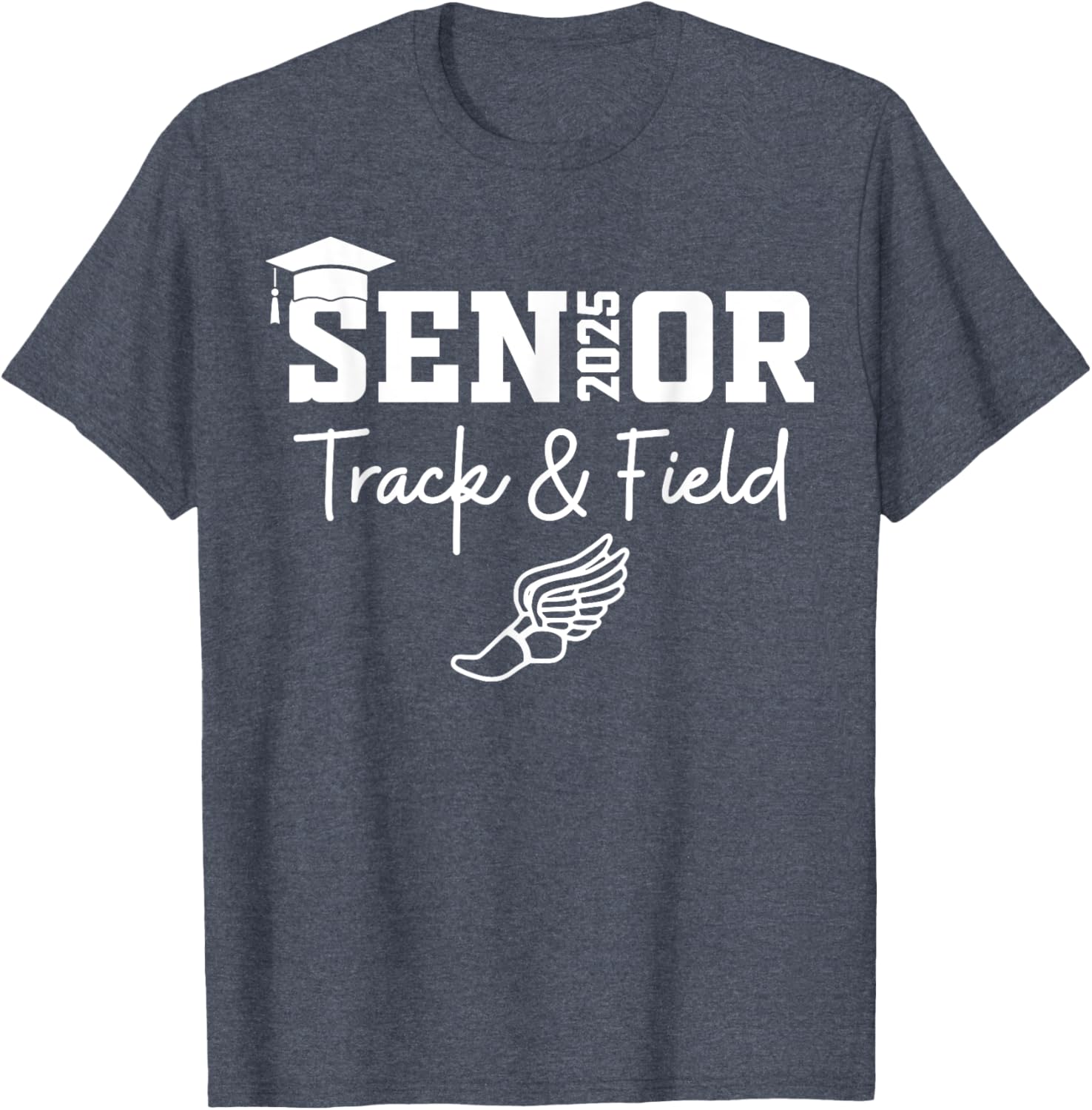 Track and Field Class of 2025 Graduation T-Shirt for Athletes - 23