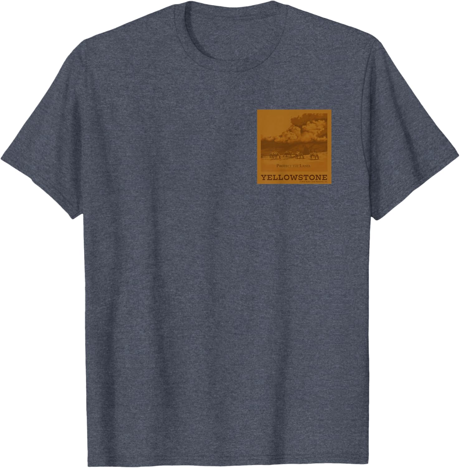 Yellowstone Dutton Ranch Buffalo Faux Chest Patch T-Shirt for Fans - 19