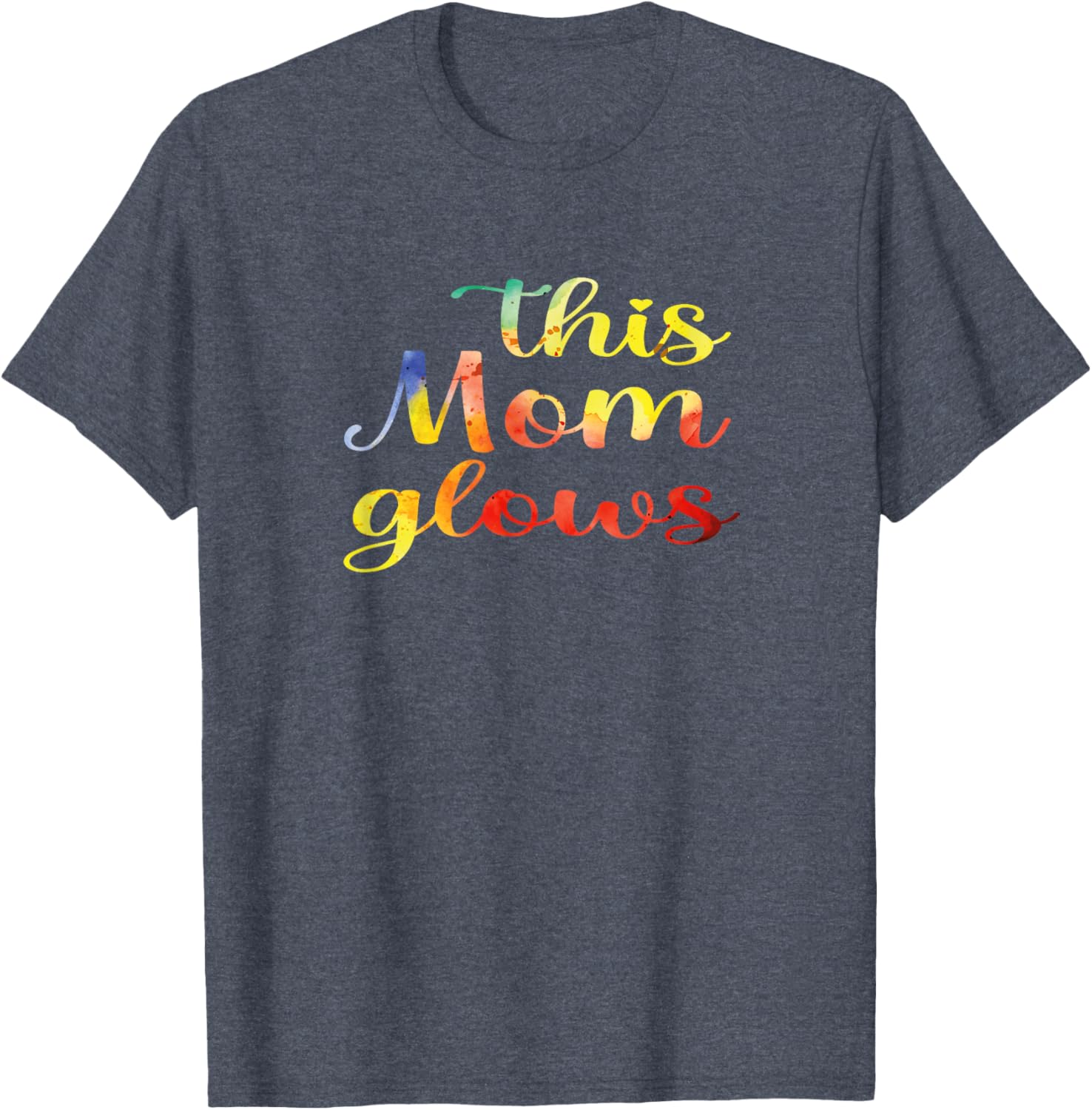This Mom Glows 80s Tie-Dye Happy Mother's Day T-Shirt for Women - 11
