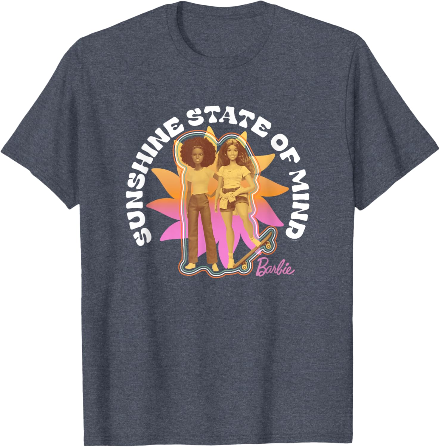 Barbie Sunshine State of Mind Let's Roll T-Shirt for Fun Trendy Style - 10