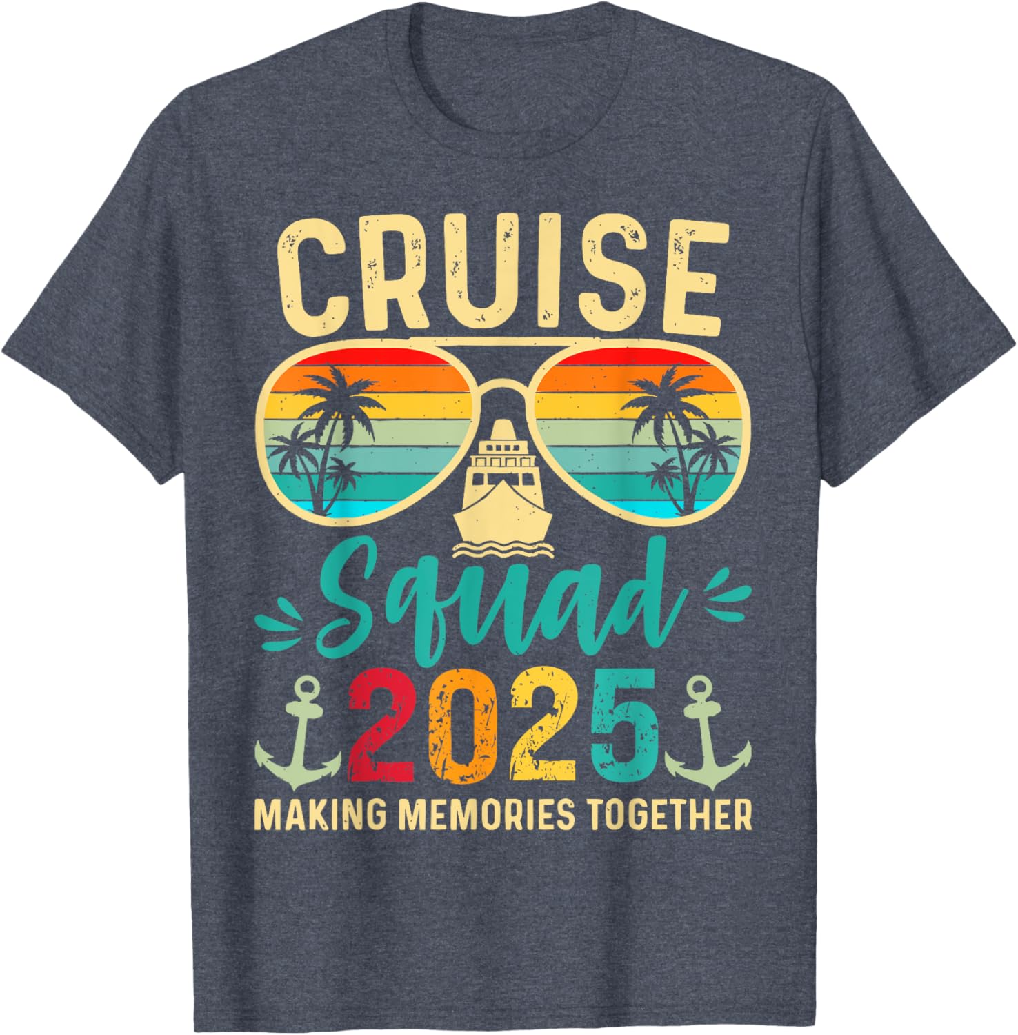 Cruise Squad 2025 Birthday Party Matching T-Shirt for Fun Vacations - 17