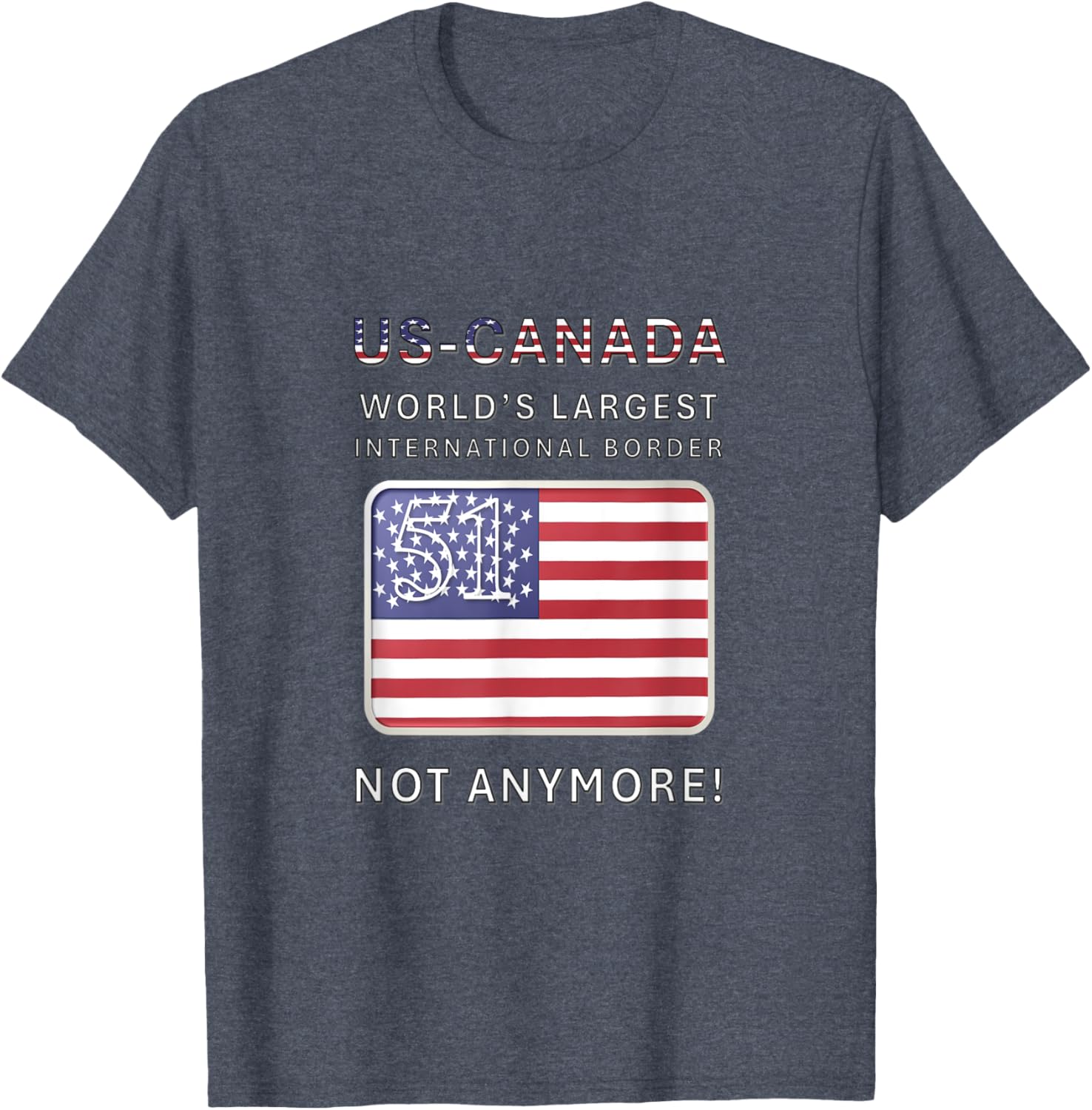 US-Canada Border MAGA T-Shirt - Proudly Celebrate Our Heritage - 12