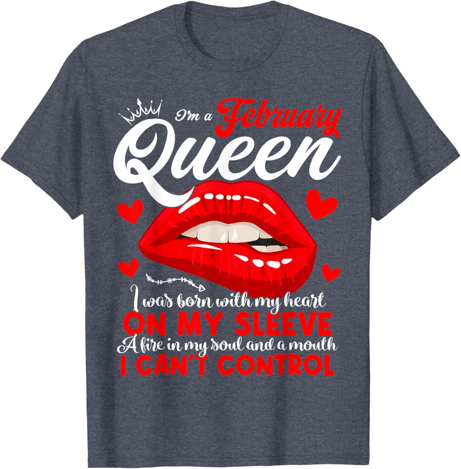 February Birthday Queen T-Shirt for Women and Girls - Celebrate Your Shine - 20