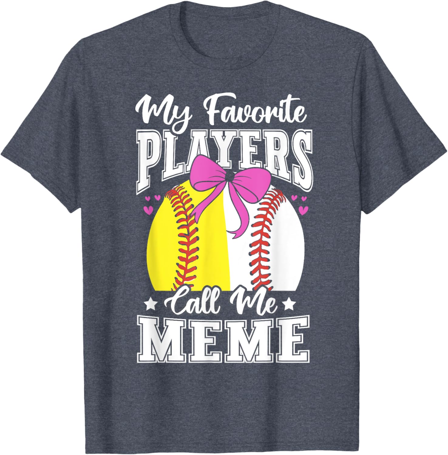Baseball Grandma's Favorite Softball Players Meme T-Shirt for Fans - 2