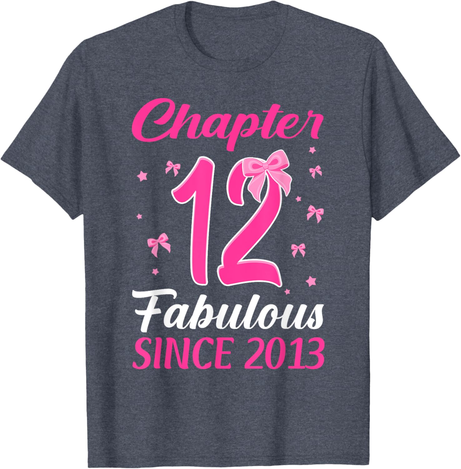 Fabulous Since 2013 Happy 12th Birthday Girl T-Shirt for Celebrations - 5