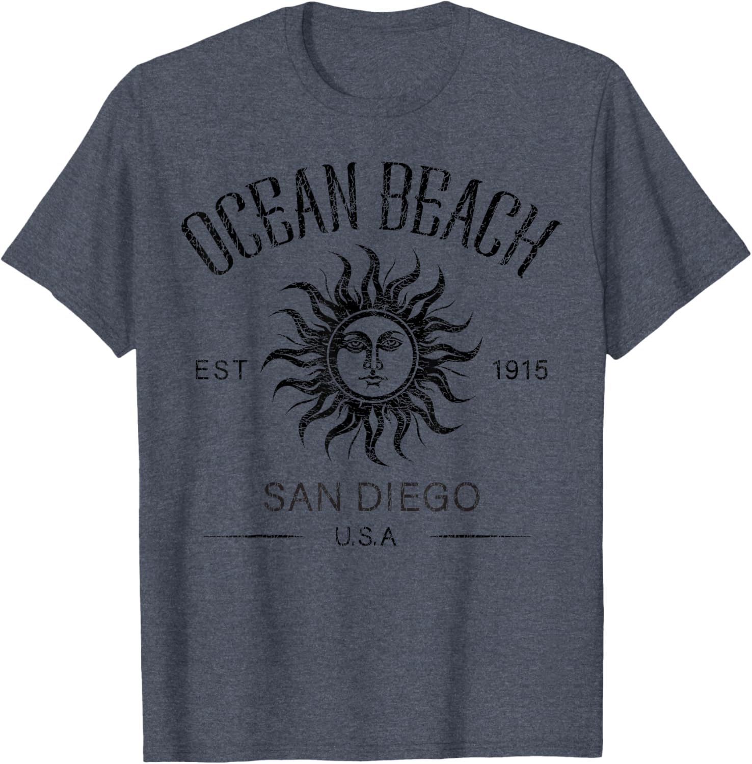 Vintage Summer Vacation T-Shirt San Diego Ocean Beach Established 1915 - 18