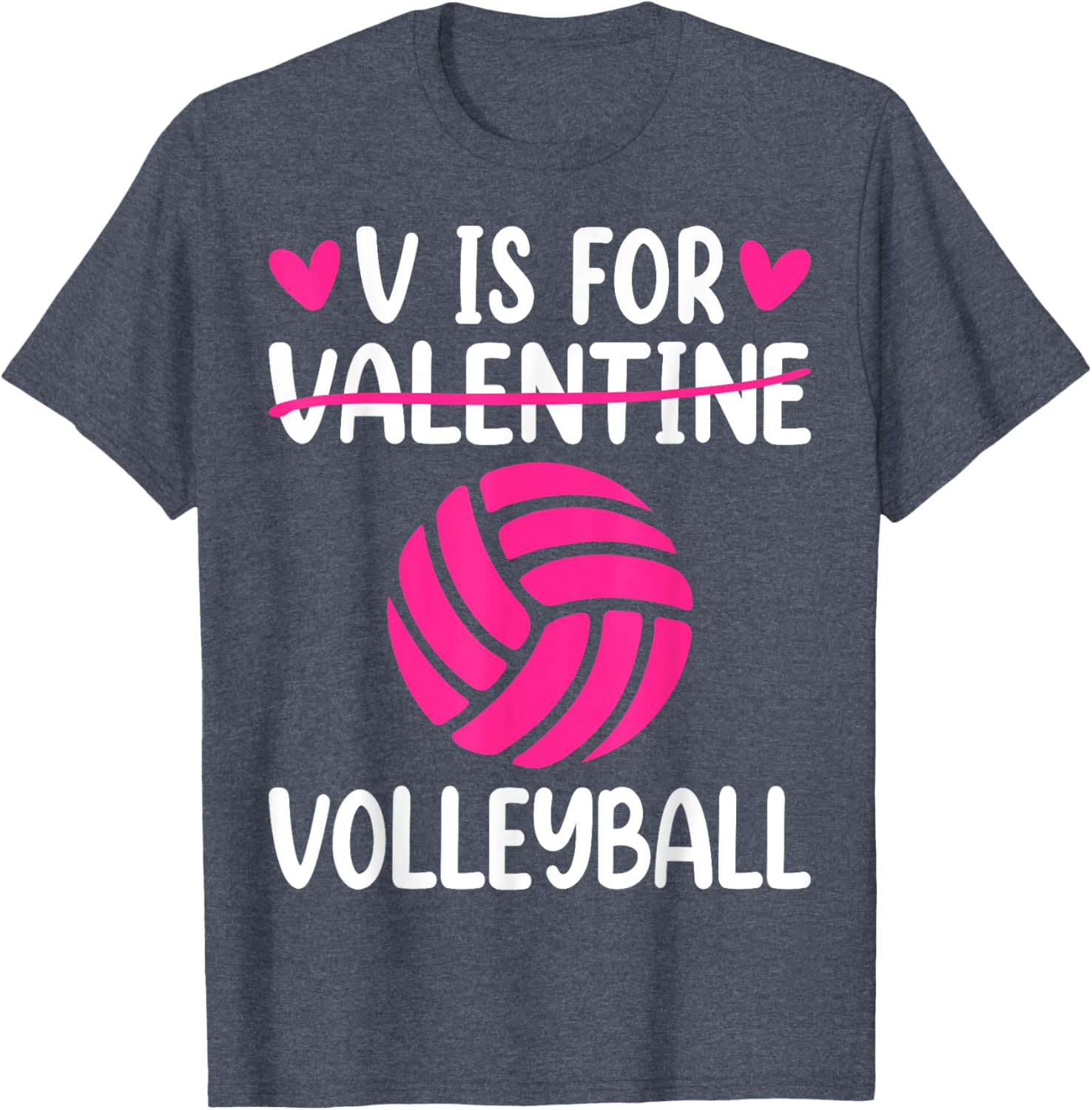 V is for Valentine Volleyball T-Shirt for Boys and Girls Fun Style - 11