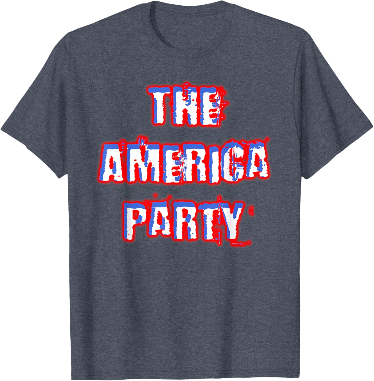 America Party Red White and Blue T-Shirt for Fun and Festive Wear - 23