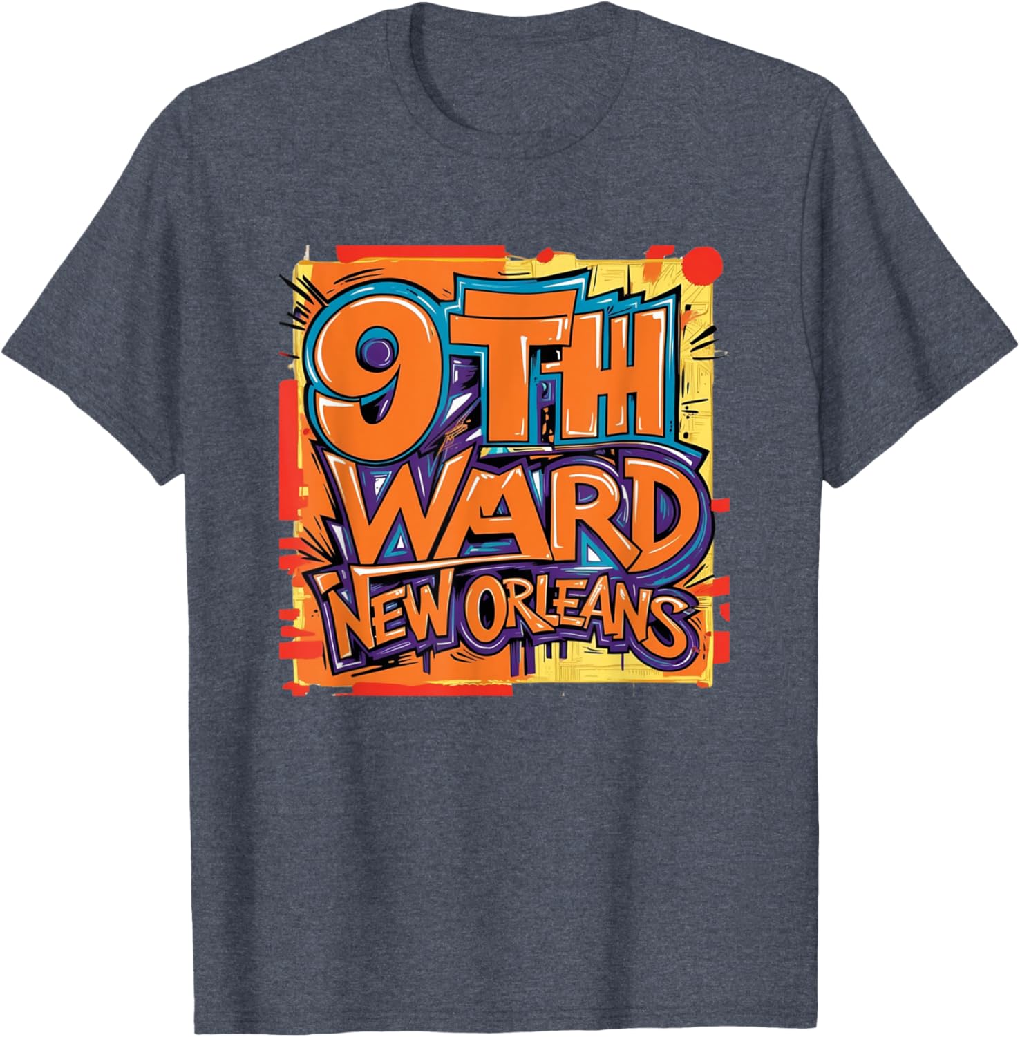 9th Ward Graffiti Art T-Shirt New Orleans Unique Style Clothing - 14