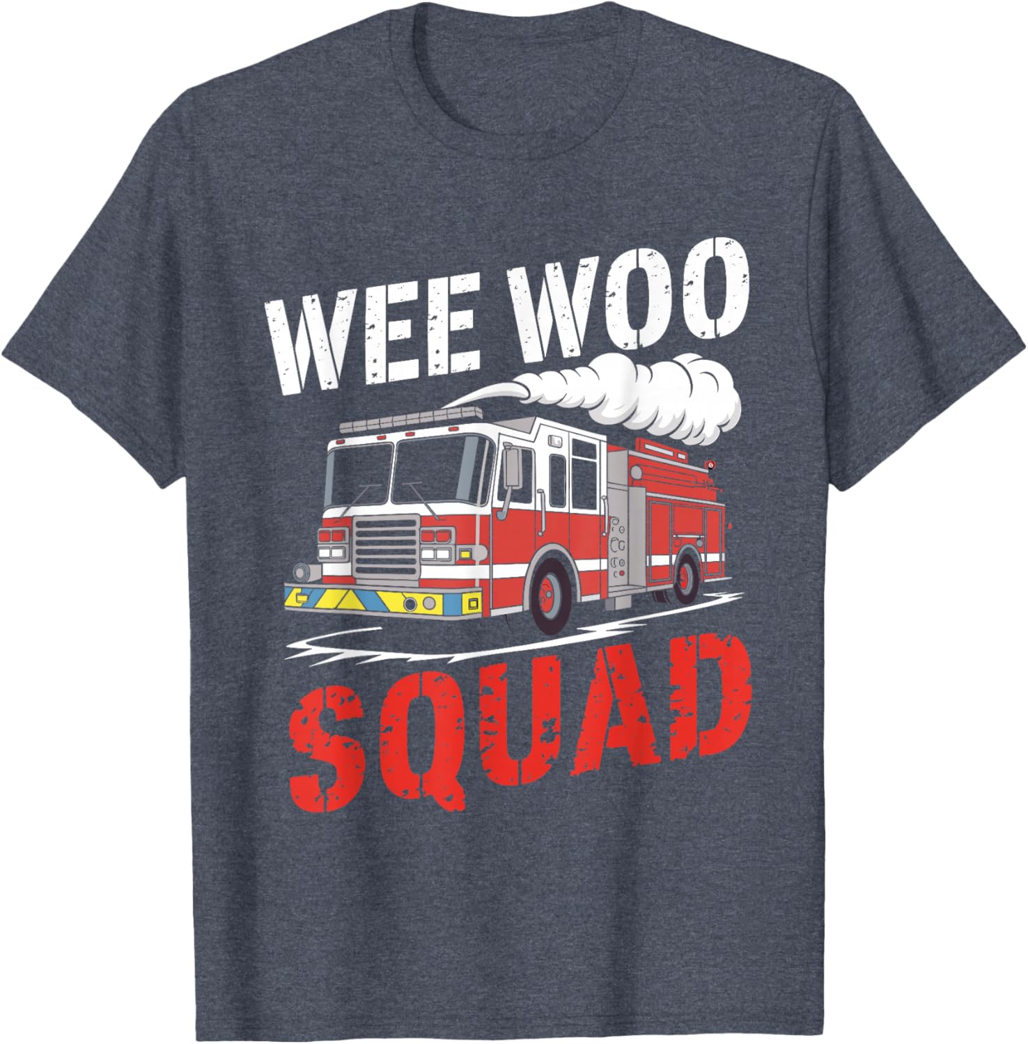 Wee Woo Squad Funny Firefighter Fire Truck T-Shirt for Men and Women - 6