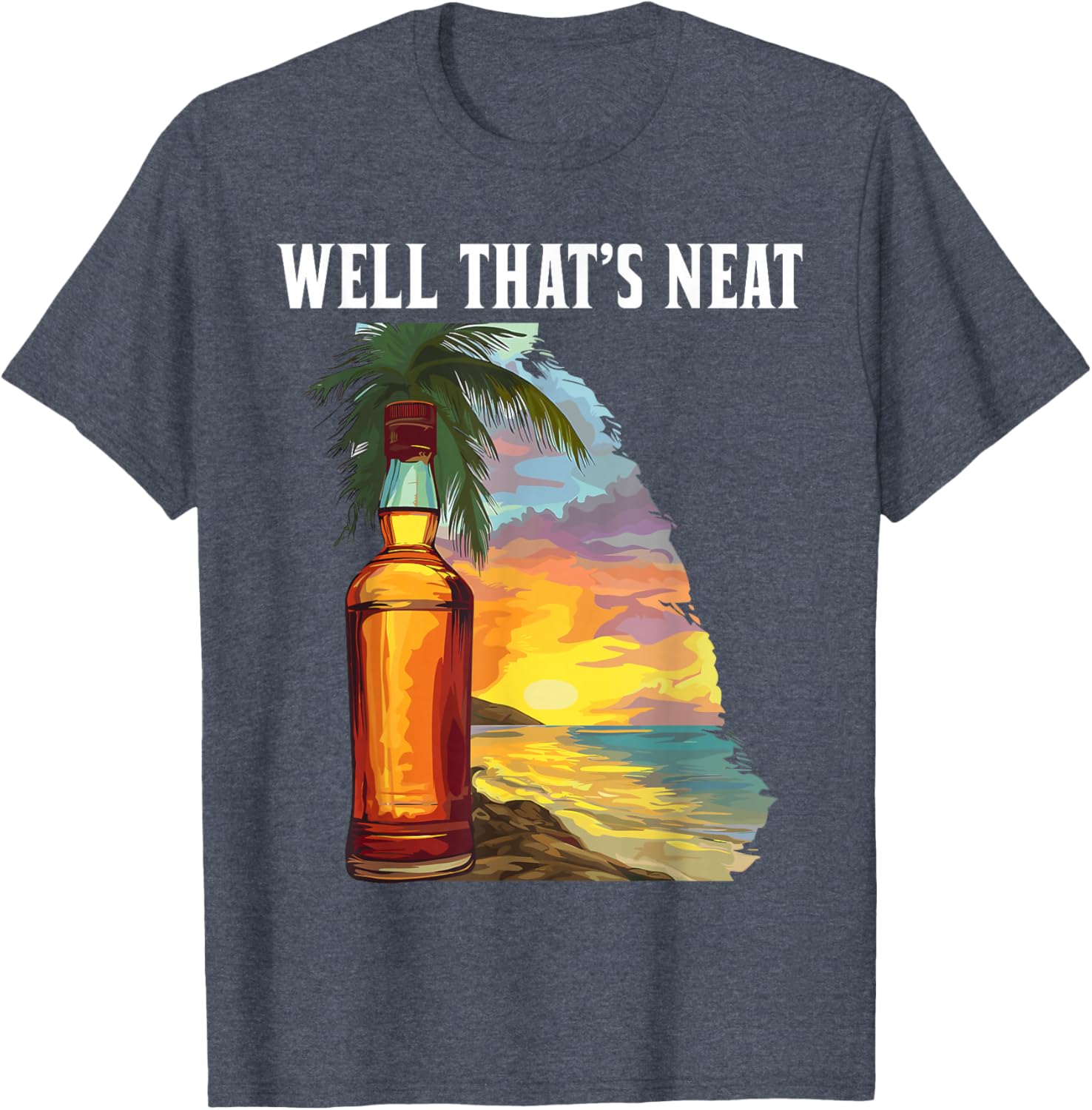 Whiskey Beach Sunset T-Shirt - Perfect for Relaxed Summer Vibes - 8