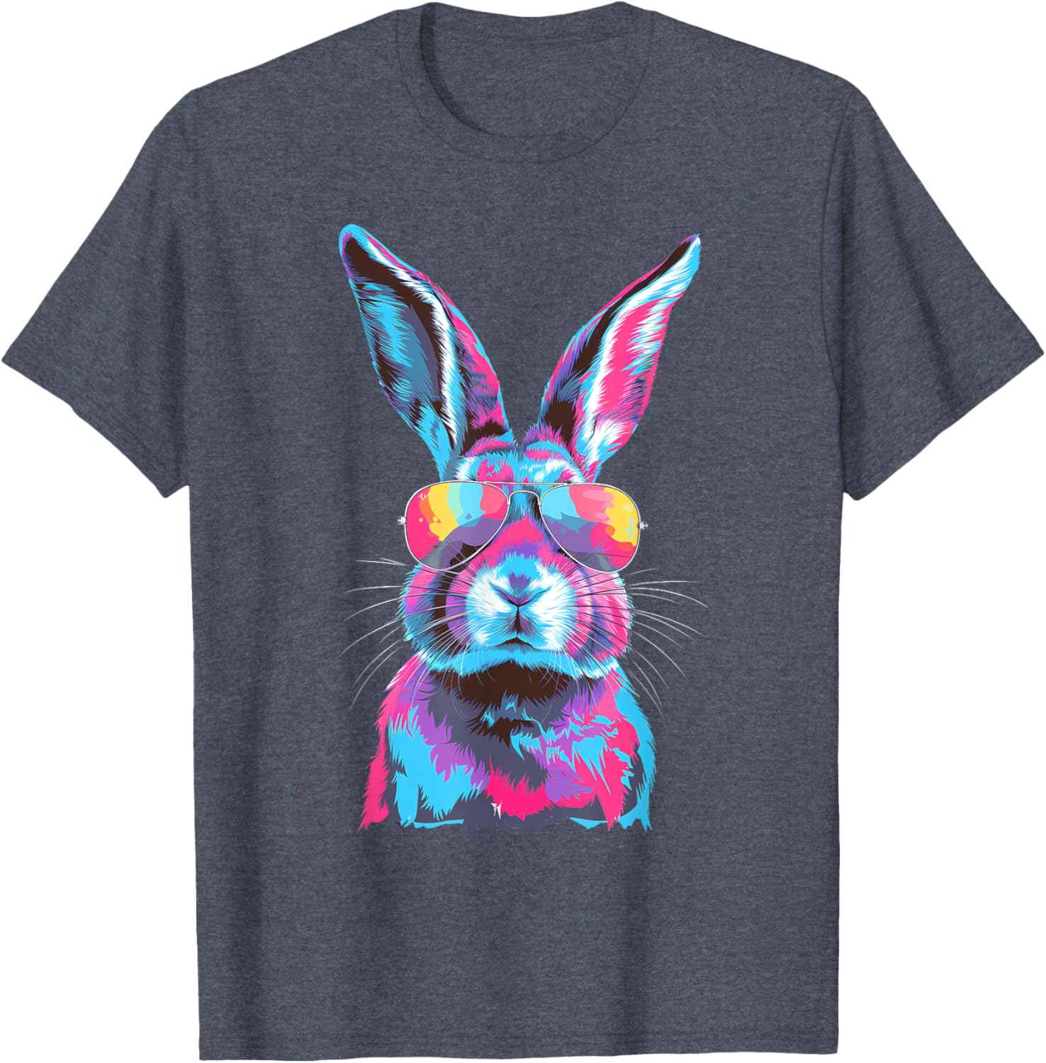 Bunny Face Sunglasses T-Shirt for Easter Fun - Men, Women, Kids - 2