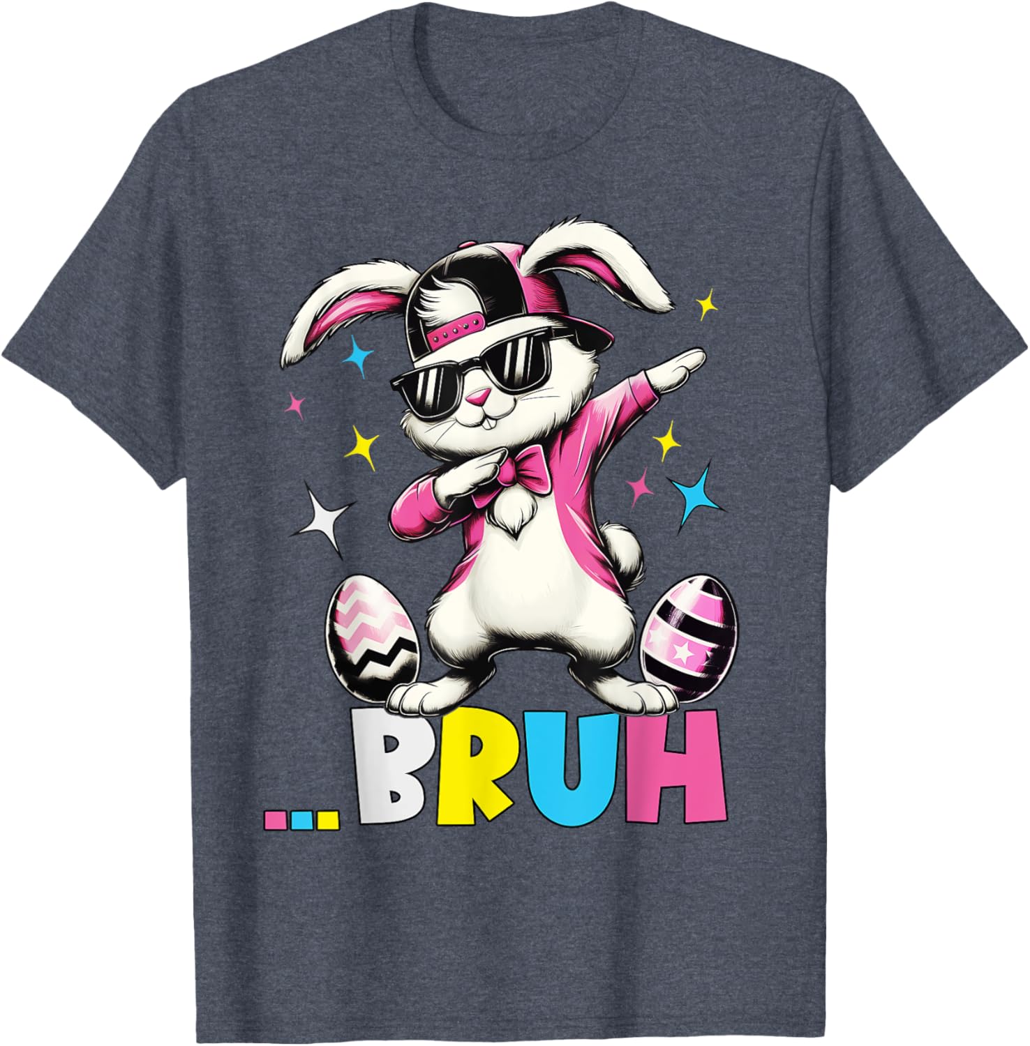 Cool Dabbing Bunny Sunglasses Easter T-Shirt for Kids and Teens - 19