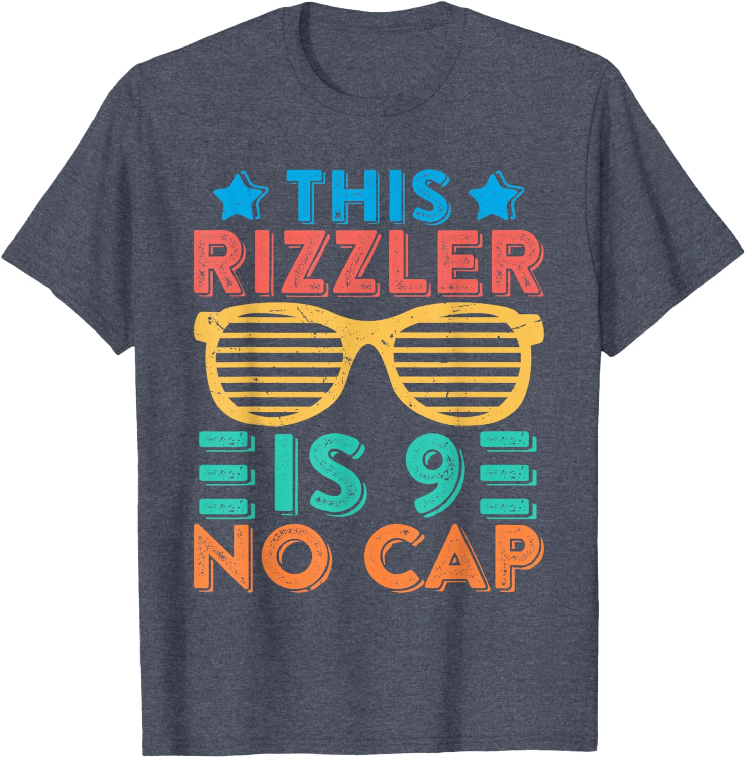 Cool Rizzler 9th Birthday Shirt for Boys - Fun Sigma Rizz Tee - 10