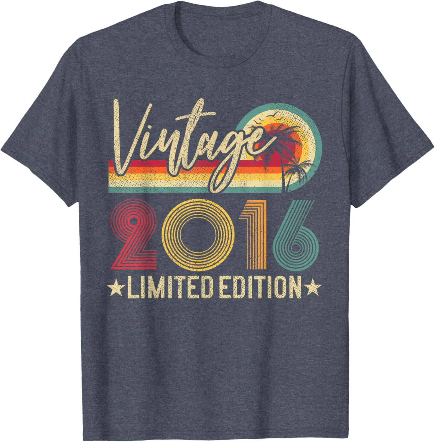 Limited Edition Vintage 2016 9th Birthday T-Shirt for Kids - 4