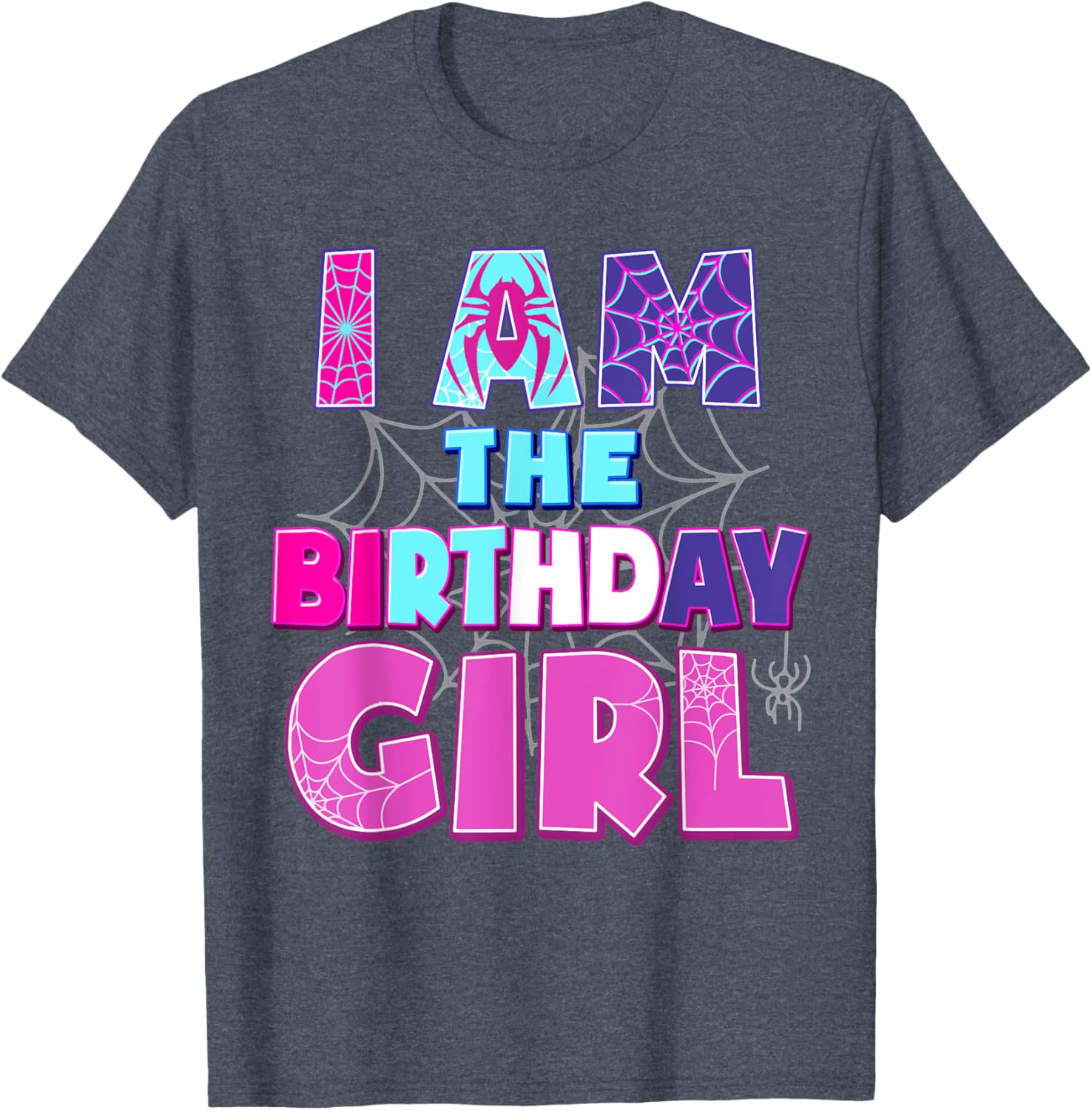Funny Birthday Girl Spider T-Shirt for Birthday Party Fun - 27