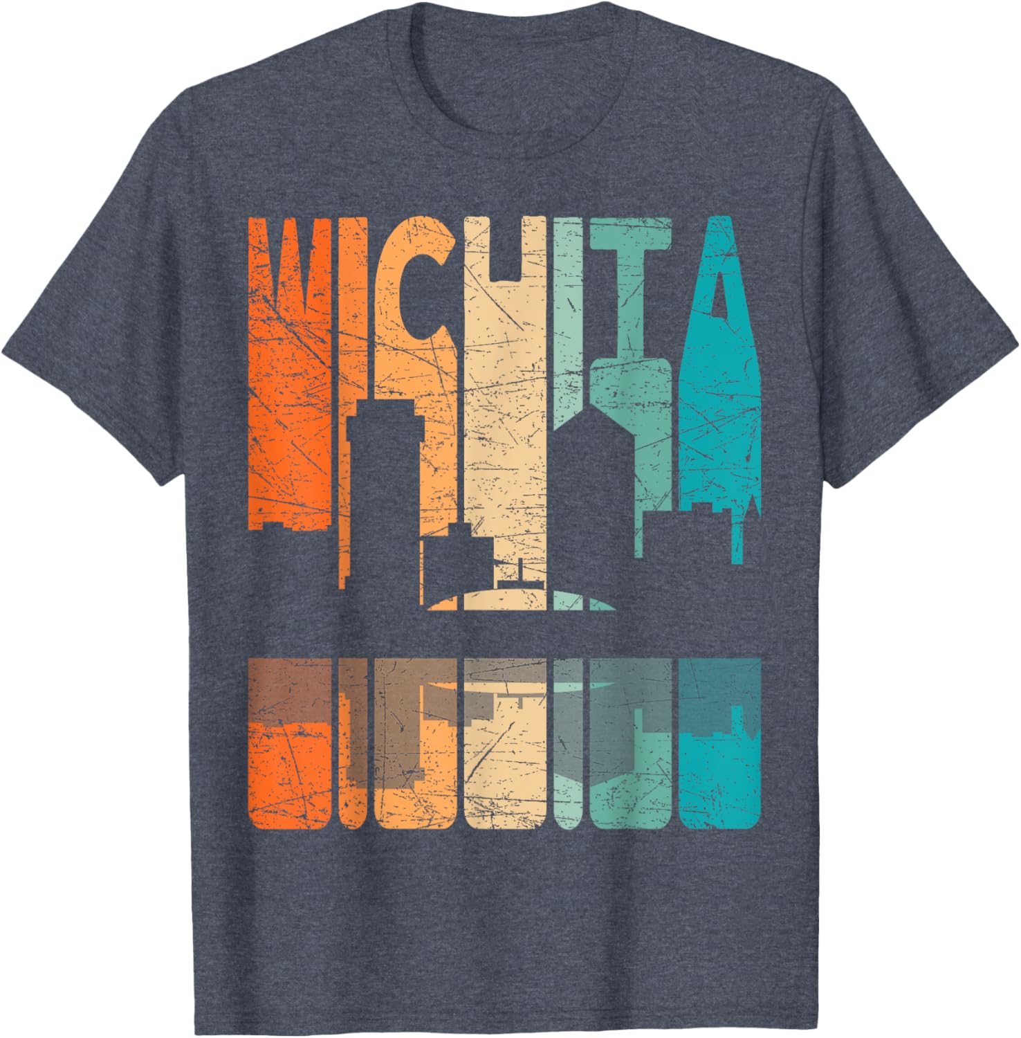 Wichita Vintage Retro T-Shirt Kansas Style for Comfortable Casual Wear - 12