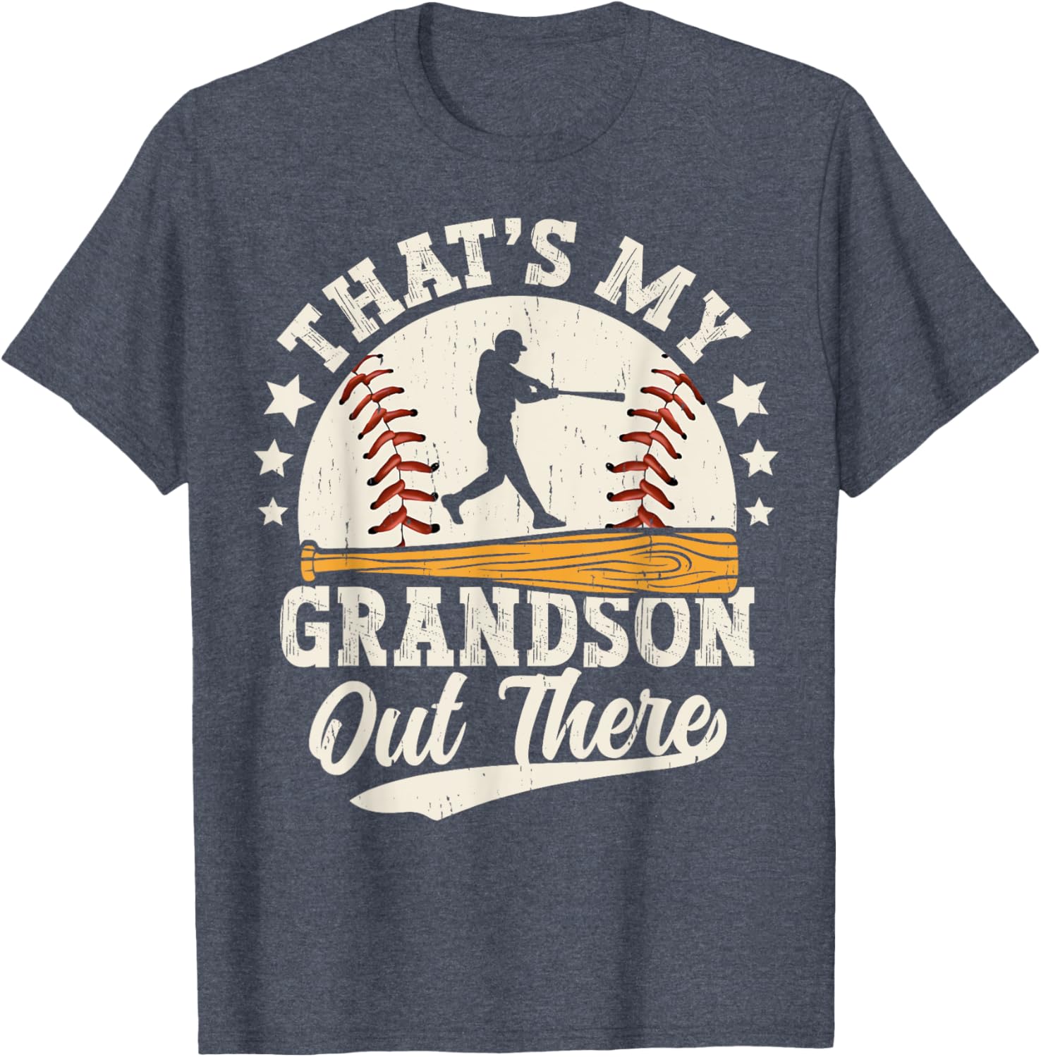 Baseball Grandma Grandpa That's My Grandson Out There T-Shirt - 8