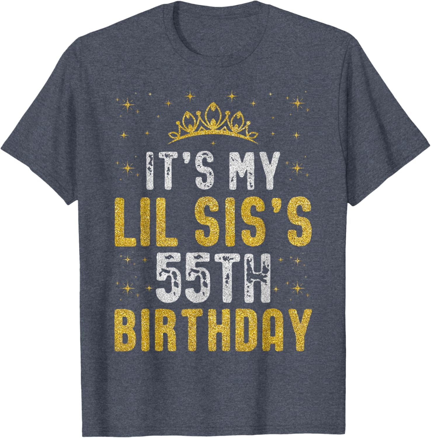 Happy 55th Birthday Lil Sis T-Shirt 1970 Vintage Birthday Gift - 14