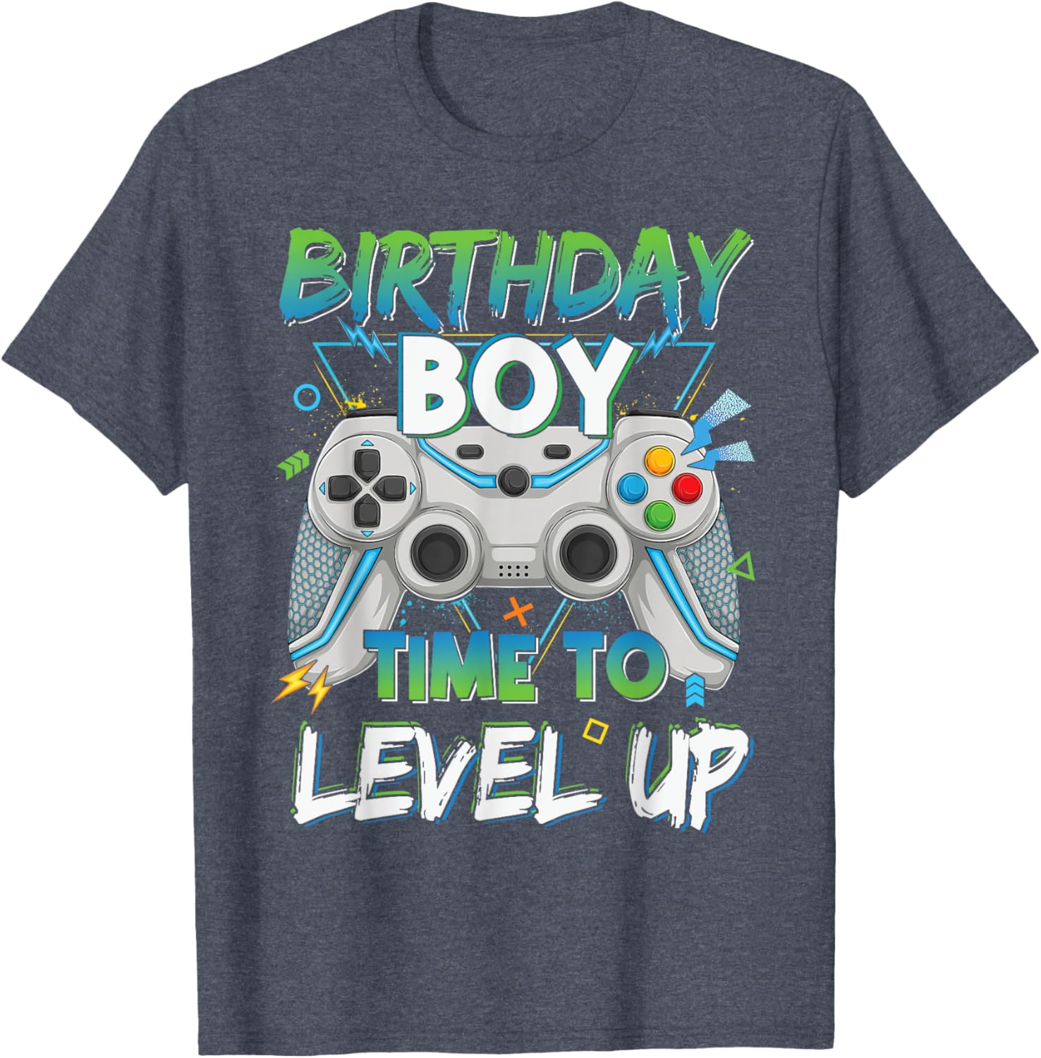 Level Up Gaming Birthday Boy T-Shirt for Young Gamer Boys - 12