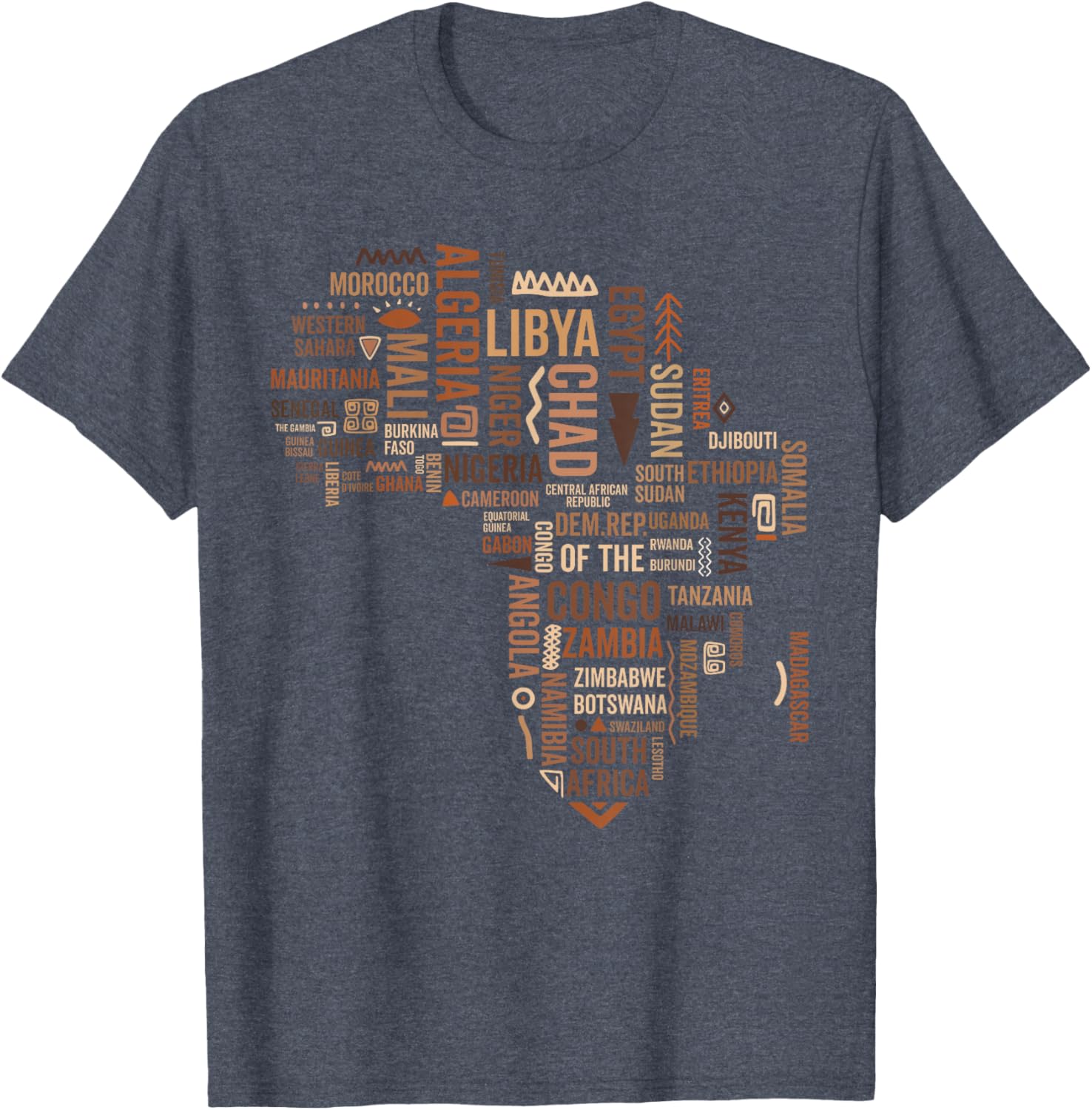 Africa Map Black History Pride T-Shirt for African American Culture - 10