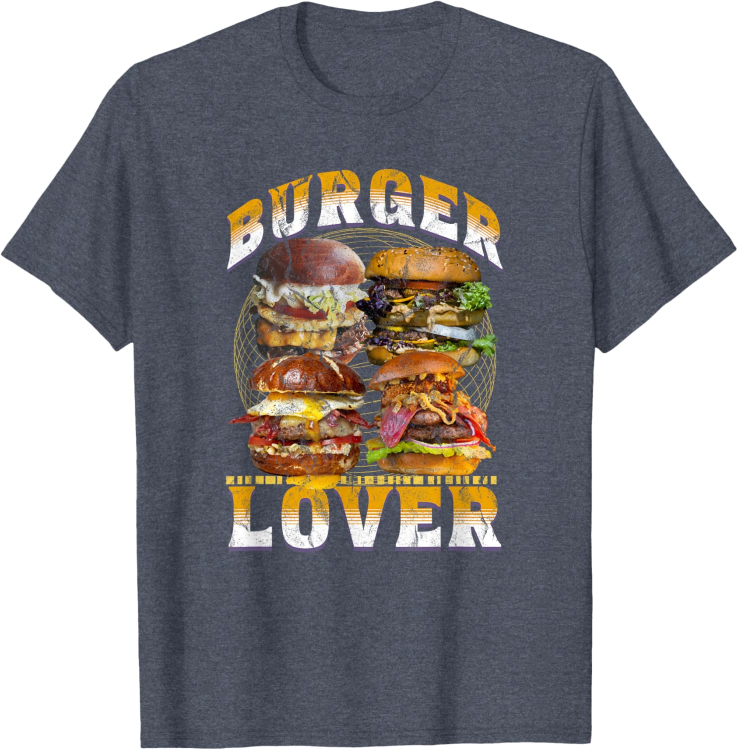 Retro 90s Burger Lover T-Shirt - Vintage Foodie Bootleg Style Apparel - 7