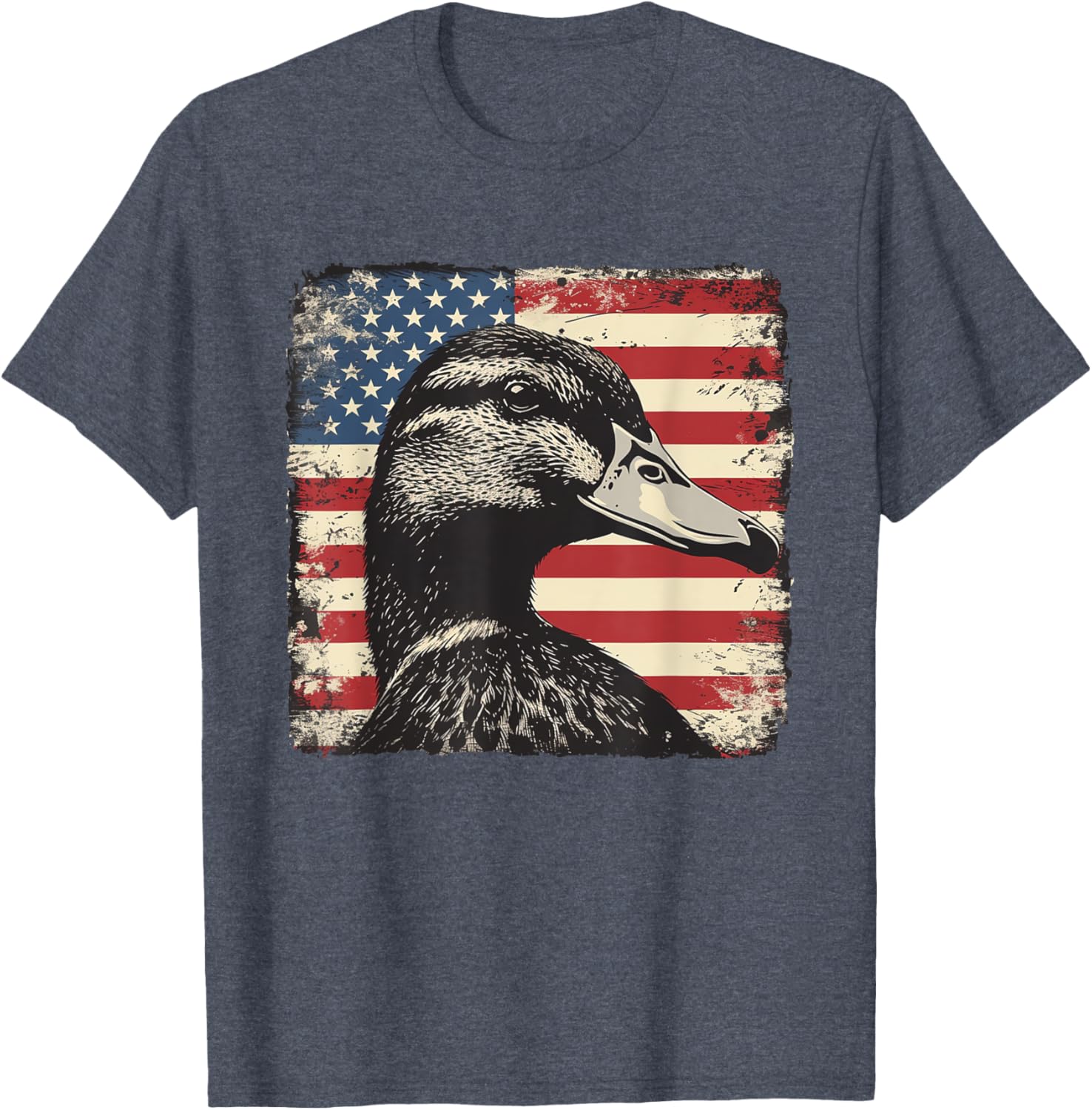 America Flag Duck Shirt for 4th of July | Fun Men's and Women's Tee - 12