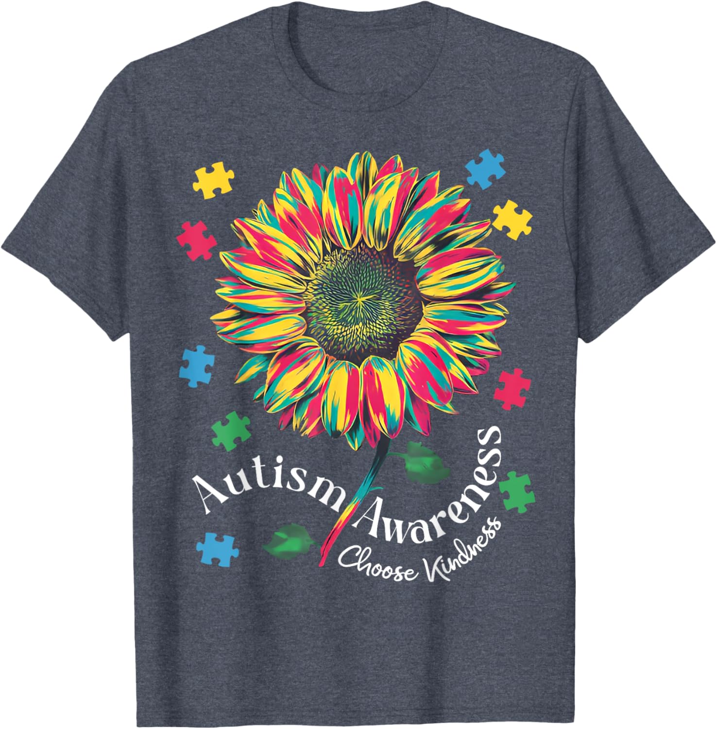 Autism Awareness Choose Kindness T-Shirt for Boys and Girls - 6