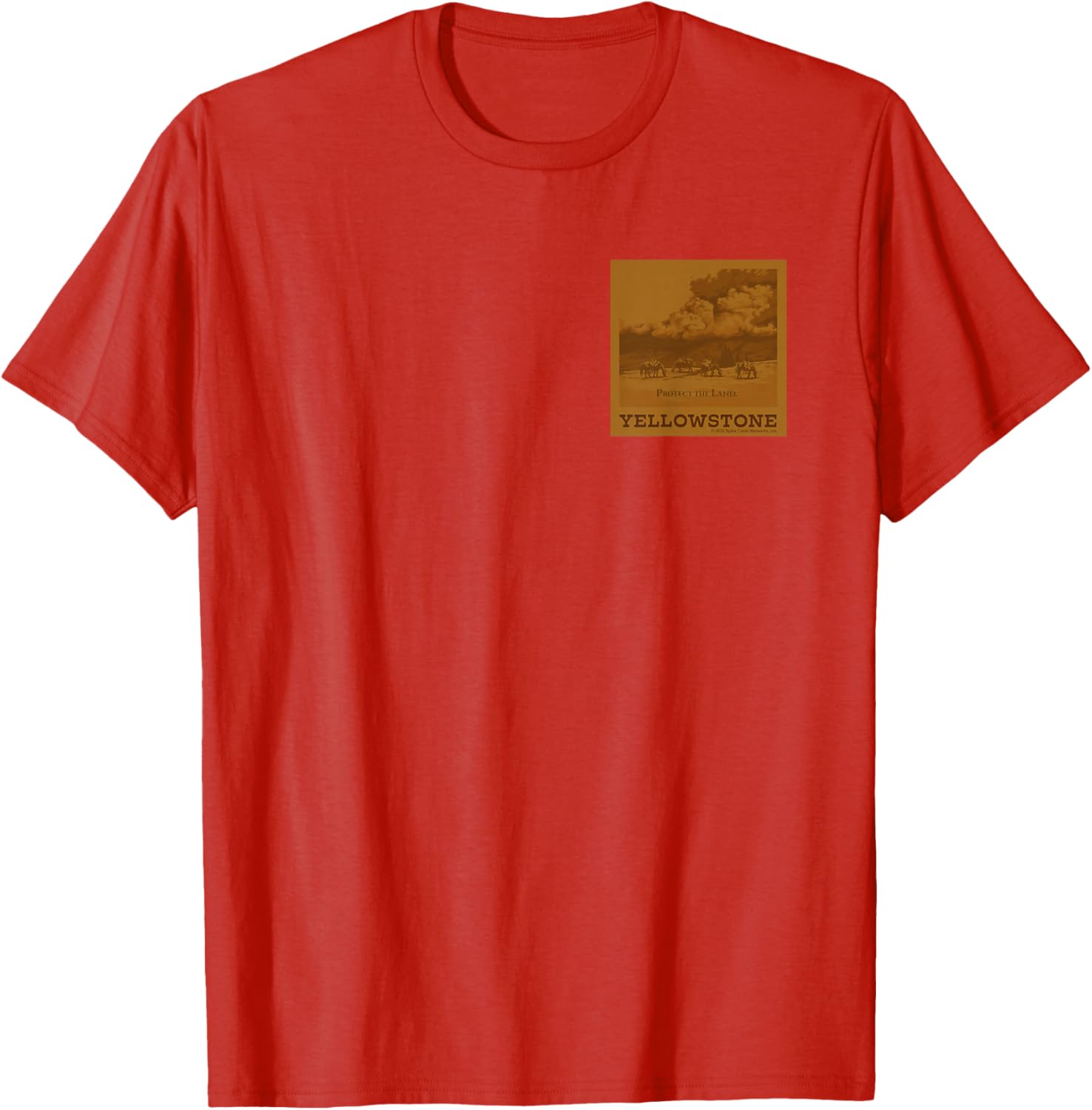 Yellowstone Dutton Ranch Buffalo Faux Chest Patch T-Shirt for Fans - 17