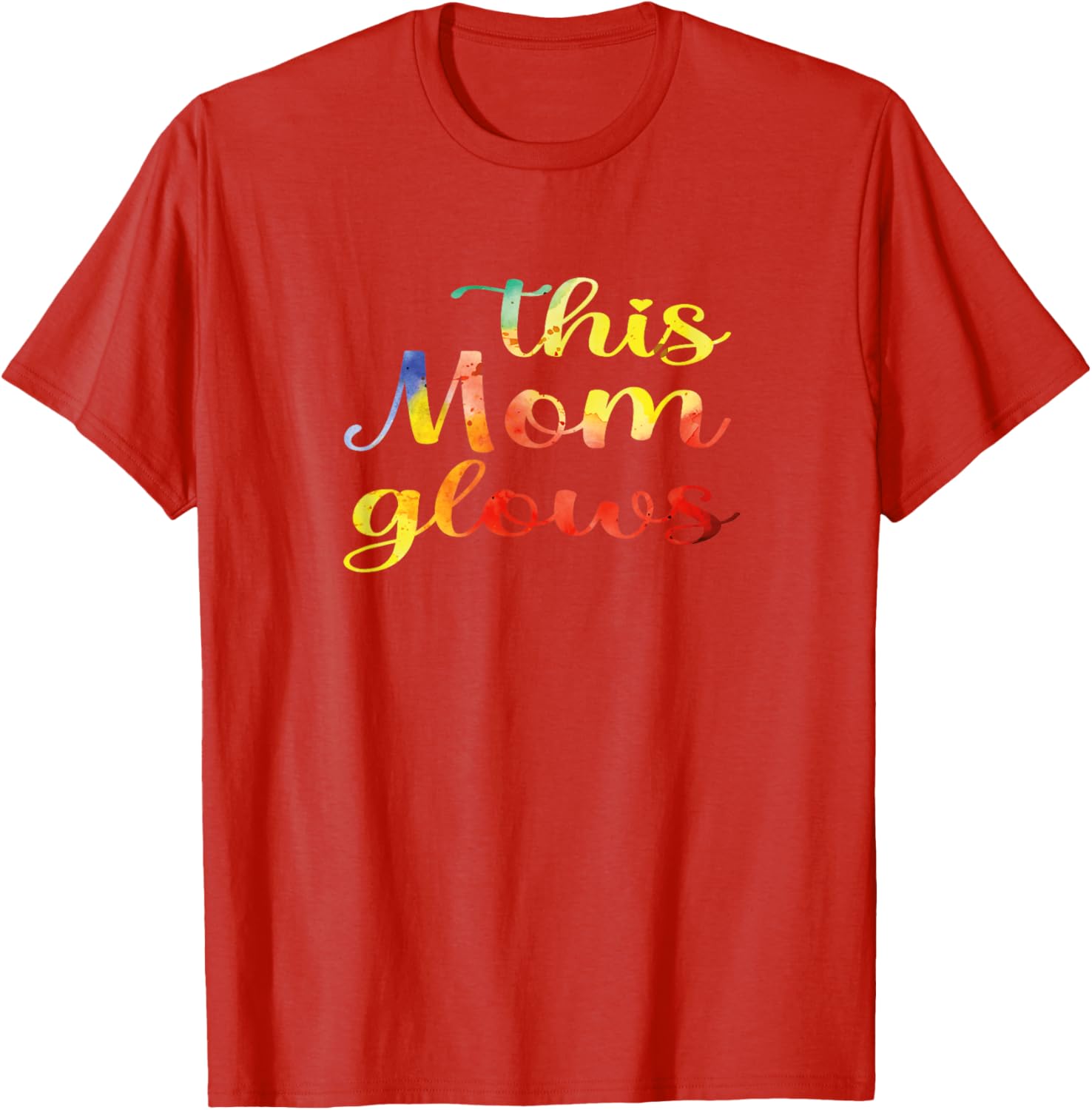 This Mom Glows 80s Tie-Dye Happy Mother's Day T-Shirt for Women - 12