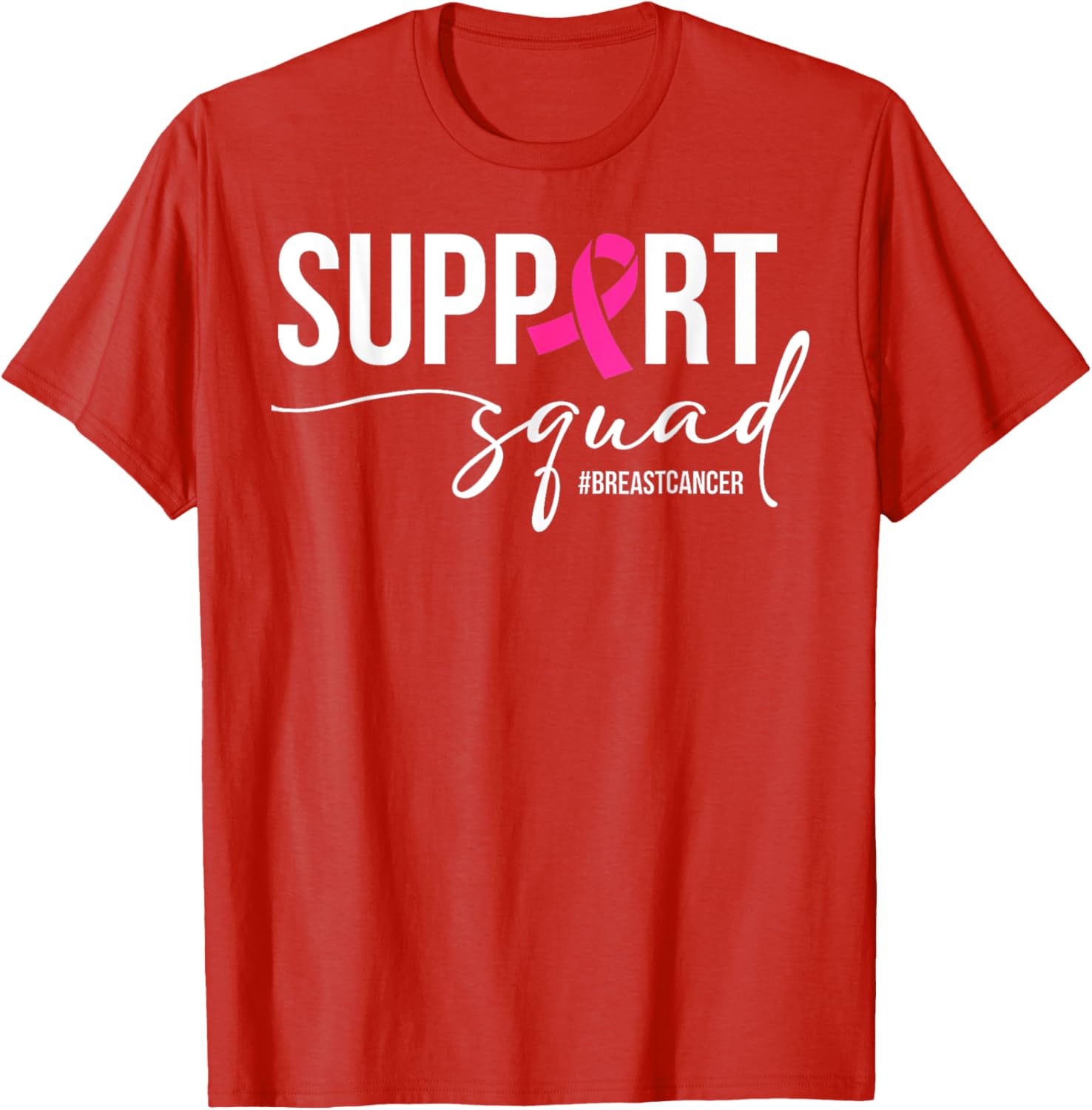 Breast Cancer Warrior Support Squad T-Shirt for Awareness and Empowerment - 7