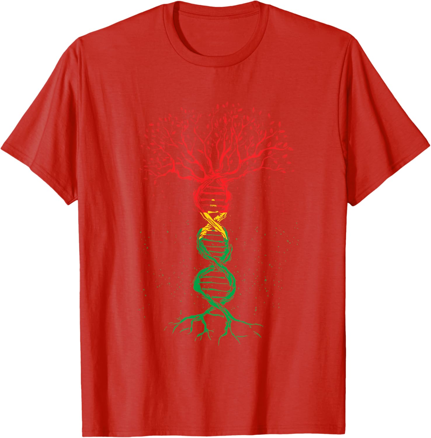 Burkina Faso Pride T-Shirt with DNA Tree Roots and Flag Design - 13